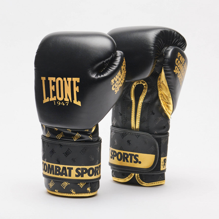 Leone DNA Guantoni da Boxe - Nero/Oro