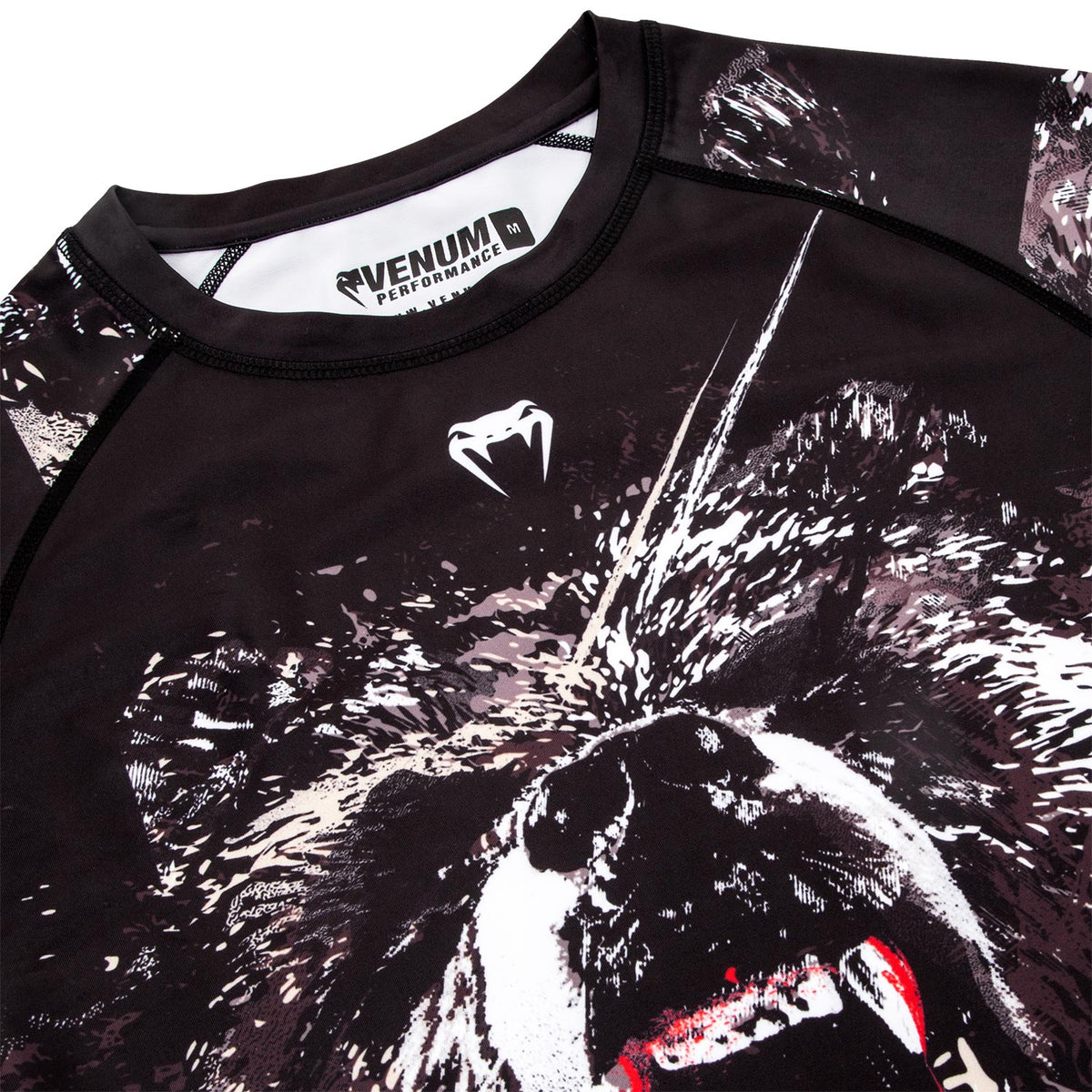 Venum Grizzli Rashguard - Langarm - Schwarz/Weiß