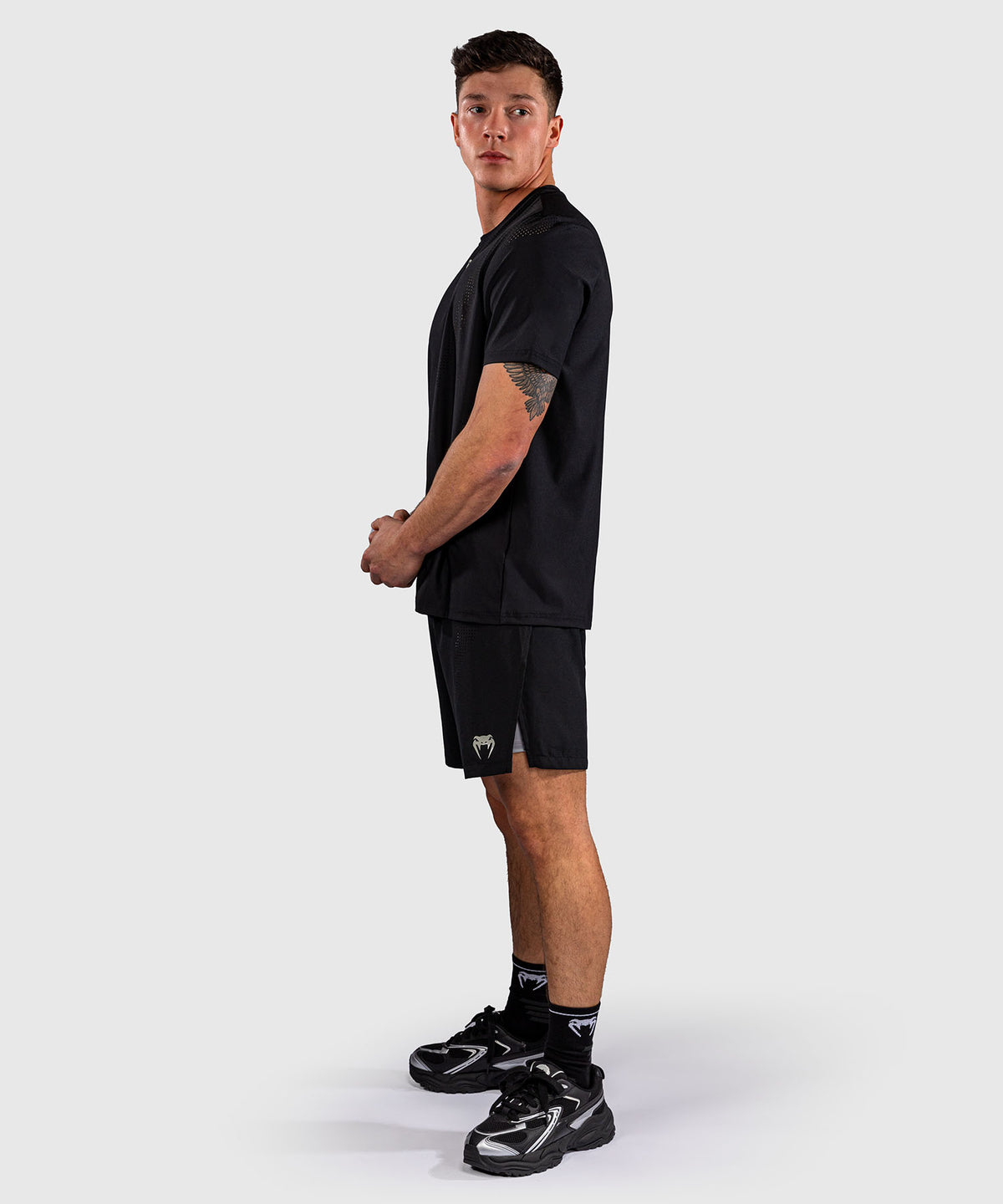 Venum Lazer Dry-Tech-T-Shirt - Schwarz/Grau