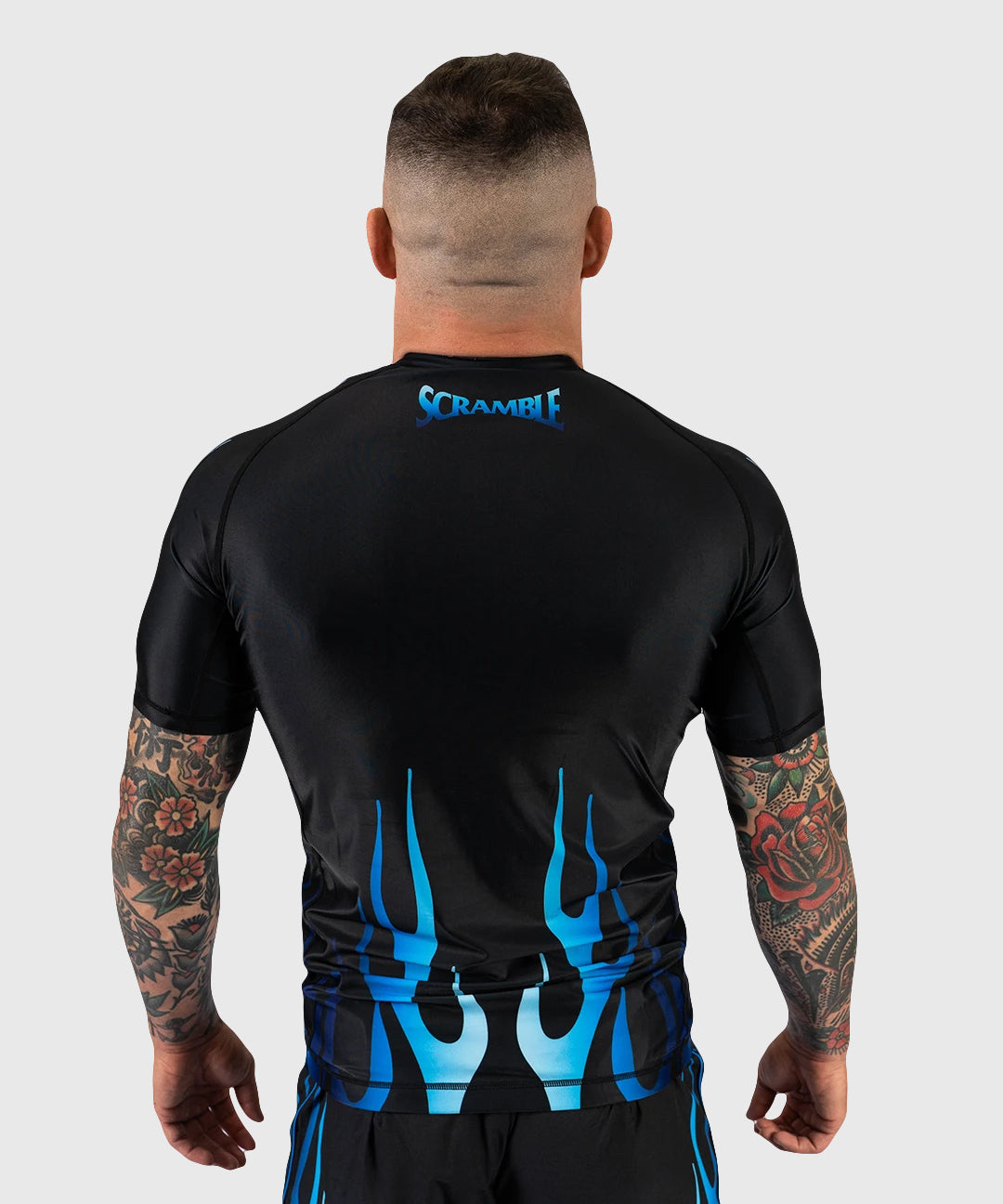 Scramble 1998 Ice Rashguard de Manga Corta - Negro/Azul