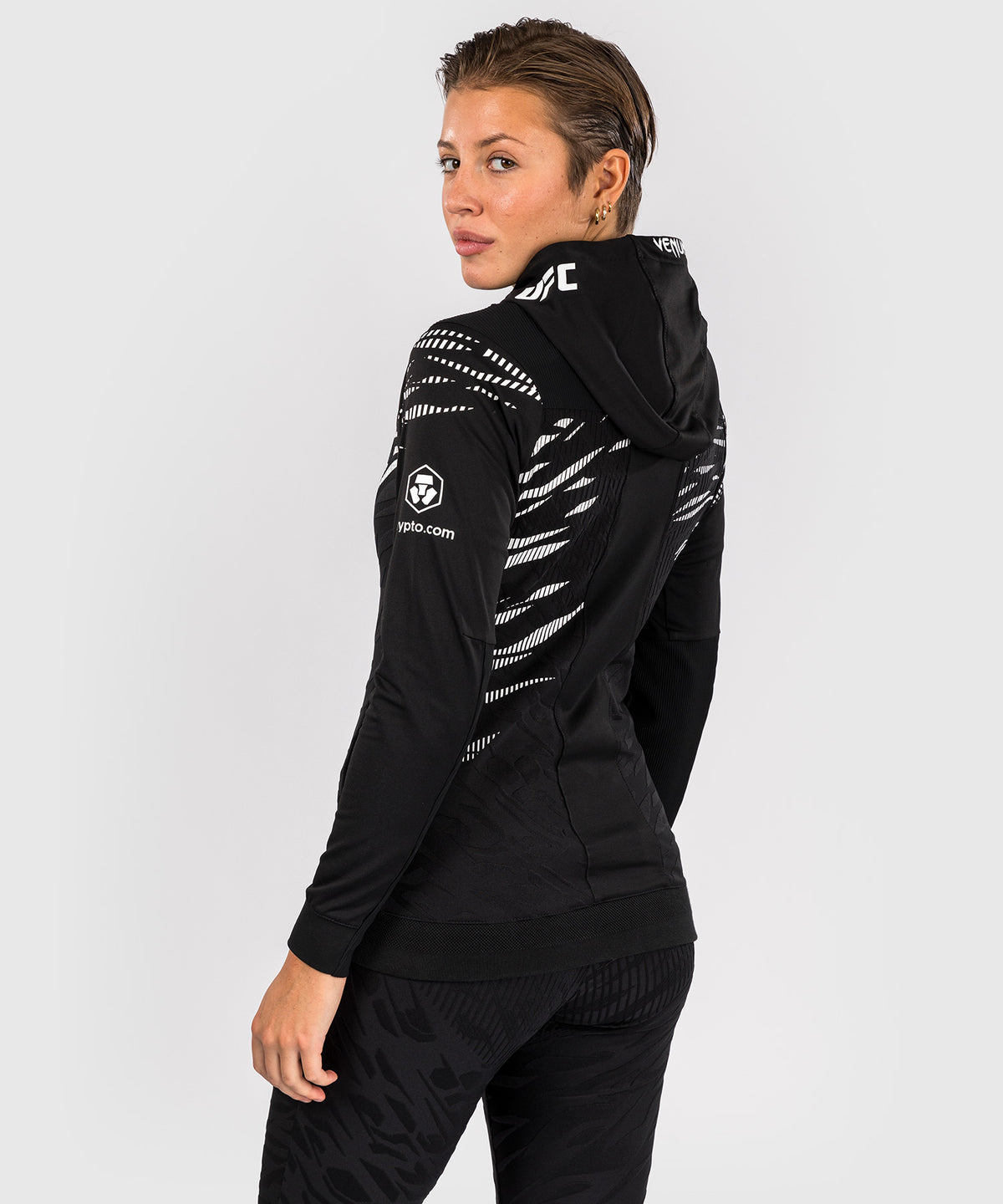 Sweatshirt à Capuche pour Femmes UFC Fusion by Venum Authentic Fight Night - Noir