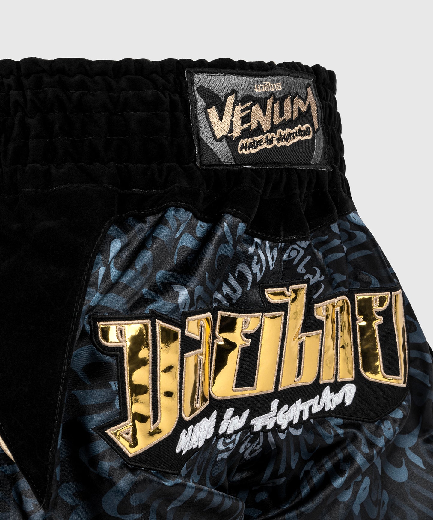 Venum Attack Pantaloncini da Muay Thai - Nero/Grigio
