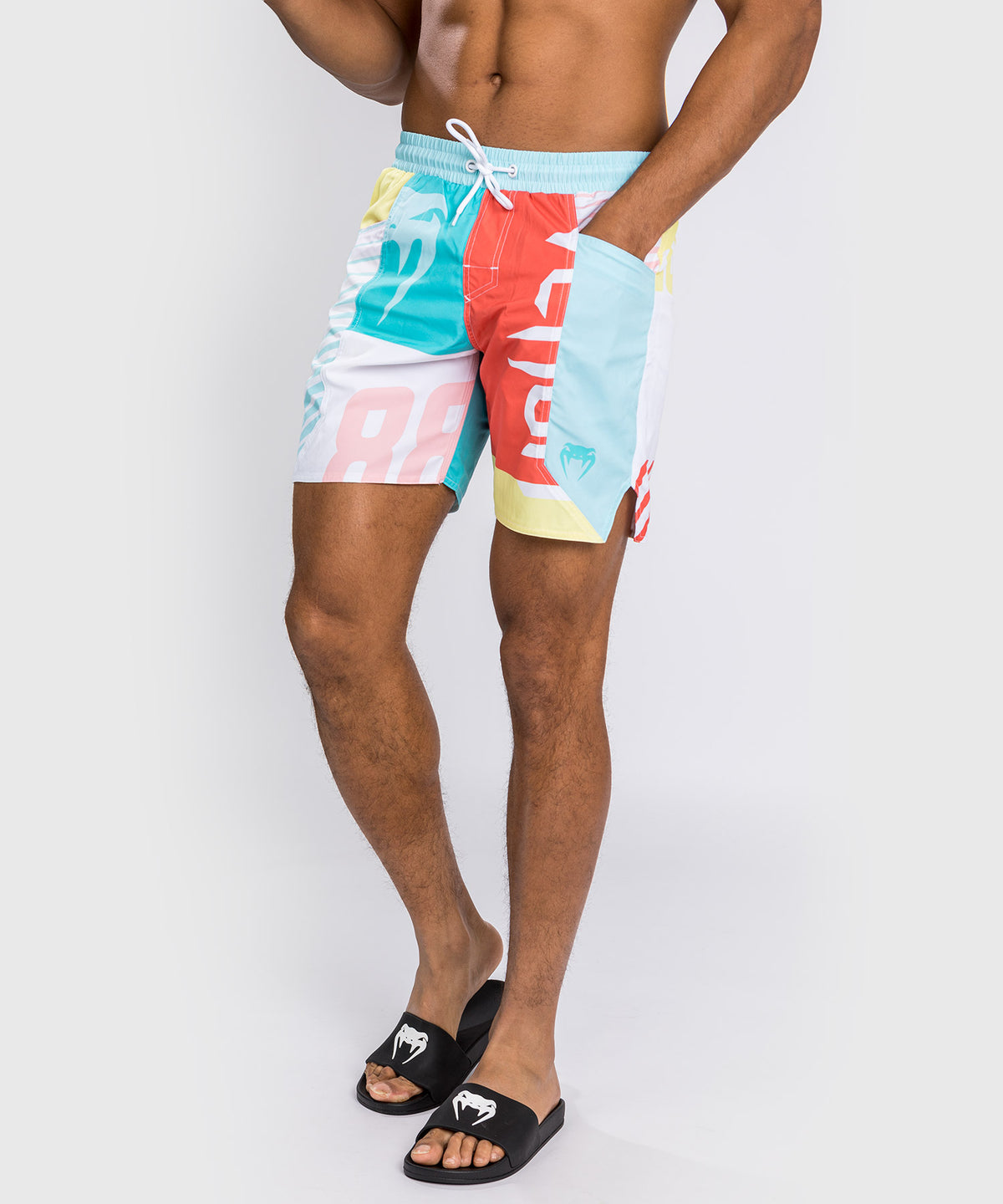 Venum Summer 88 Boardshorts - Clearwater Blue/Flame Red
