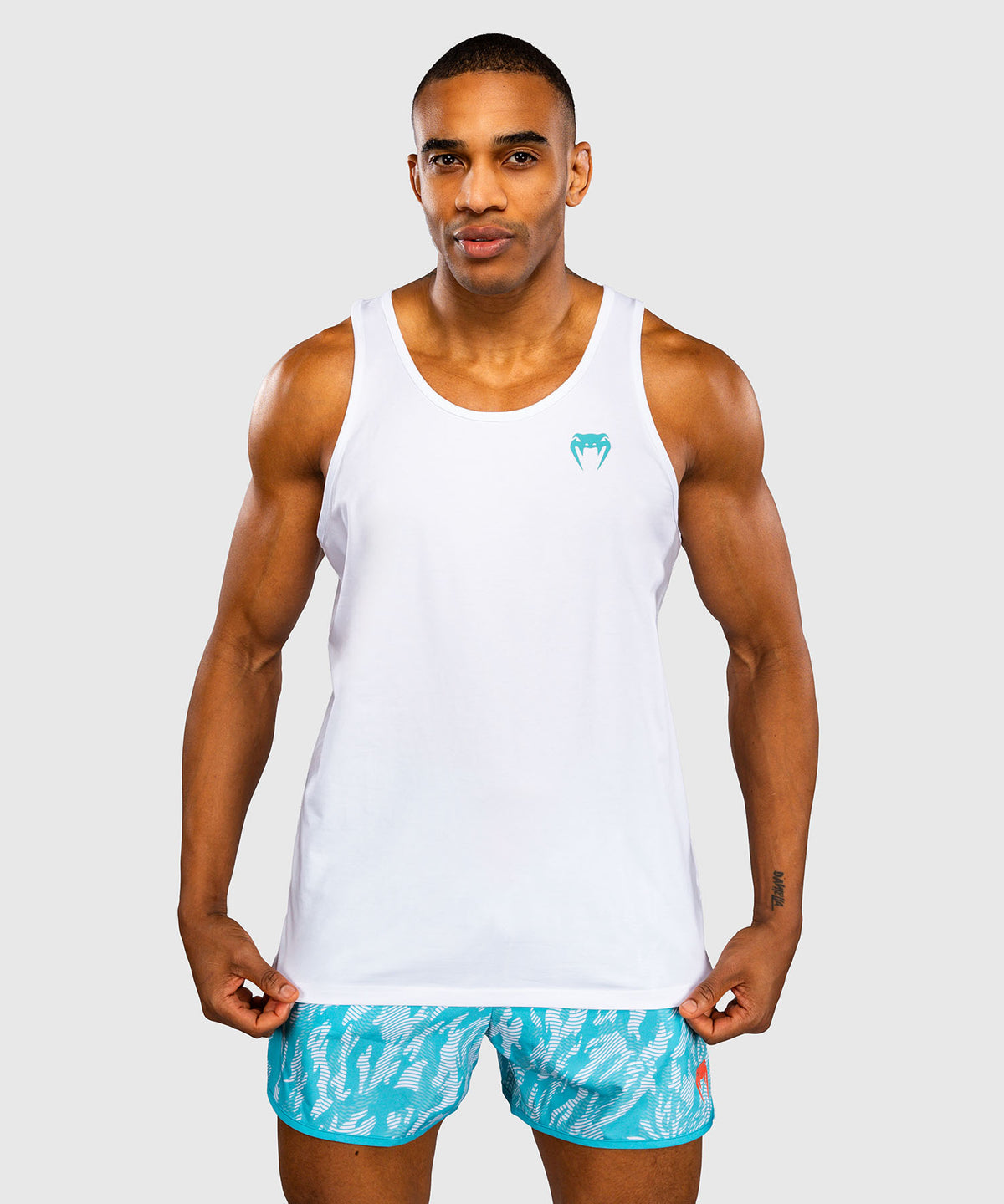 Venum Aqua Tanktop – Weiß/Türkis