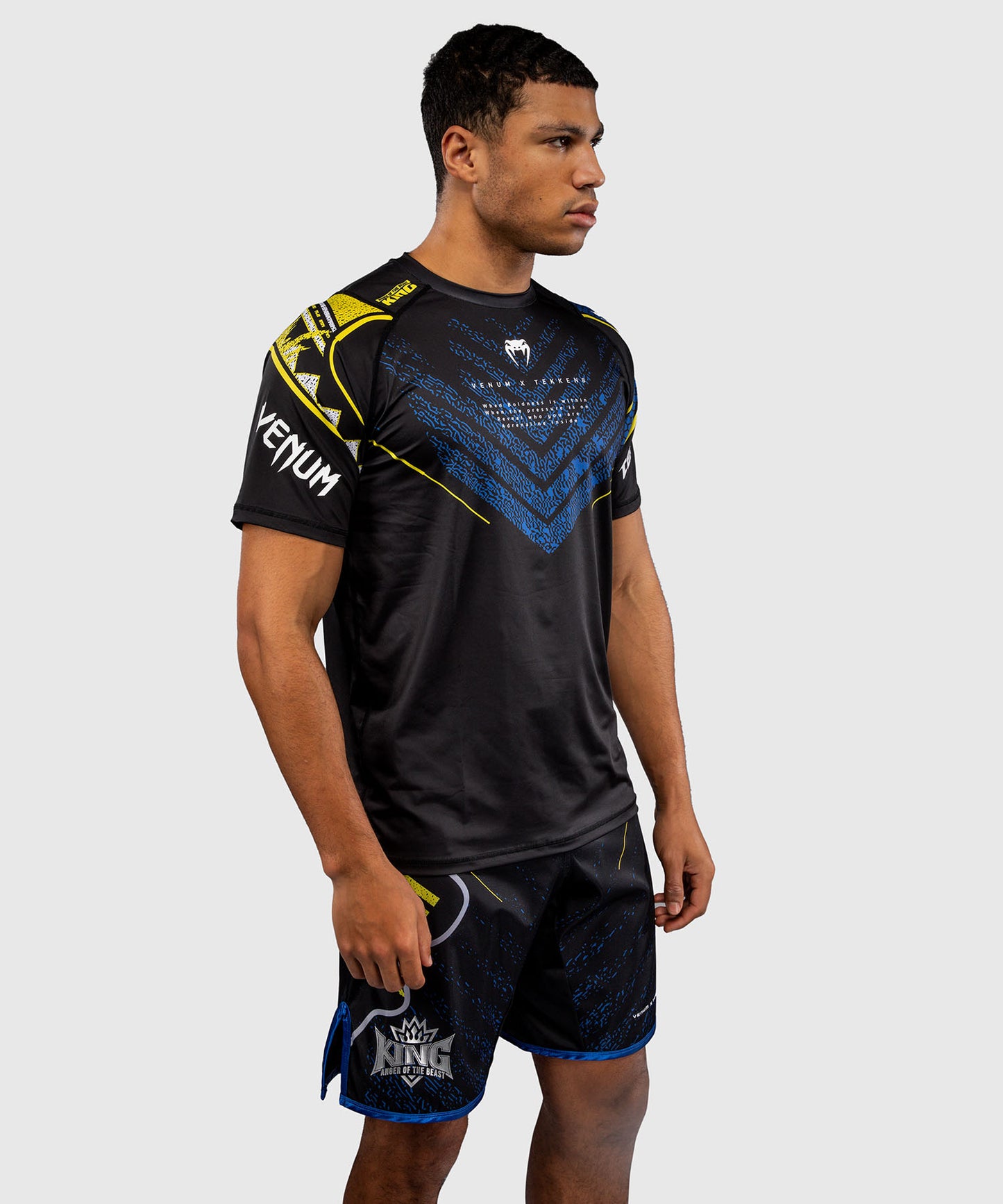 Venum x TEKKEN 8 Maglietta Dry-Tech - King - Nero/Giallo