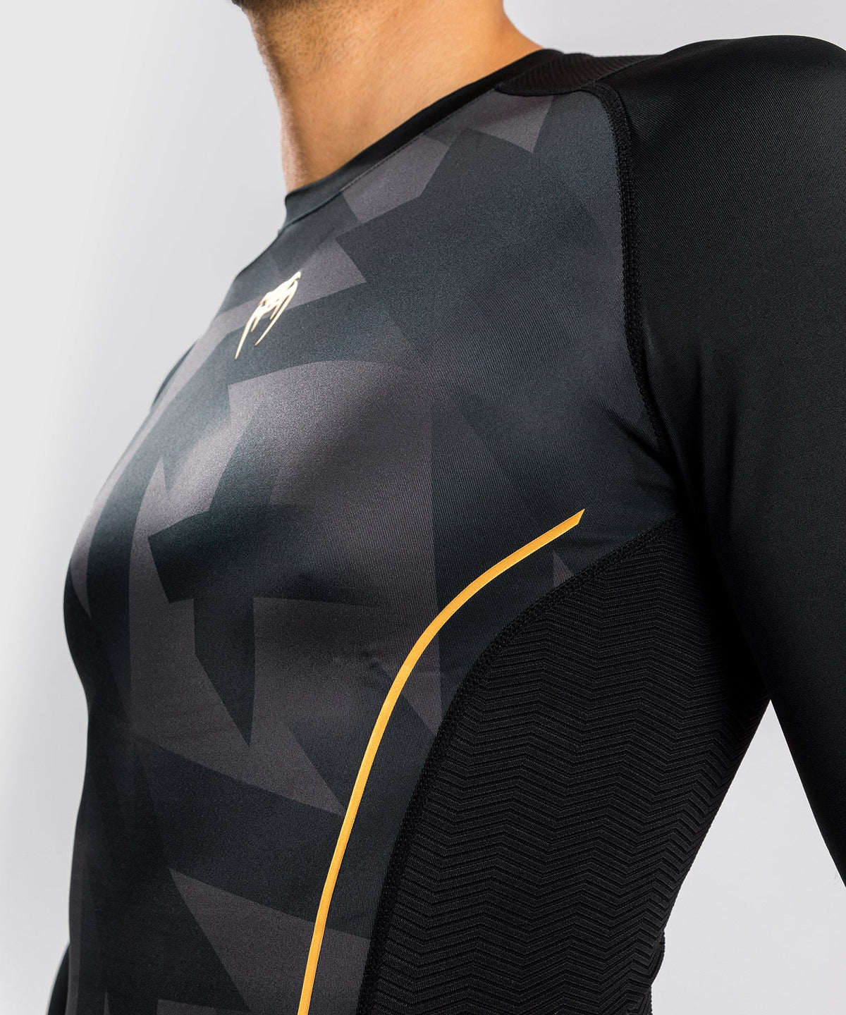 Venum Razor Rashguard - Langarm - Schwarz/Gold