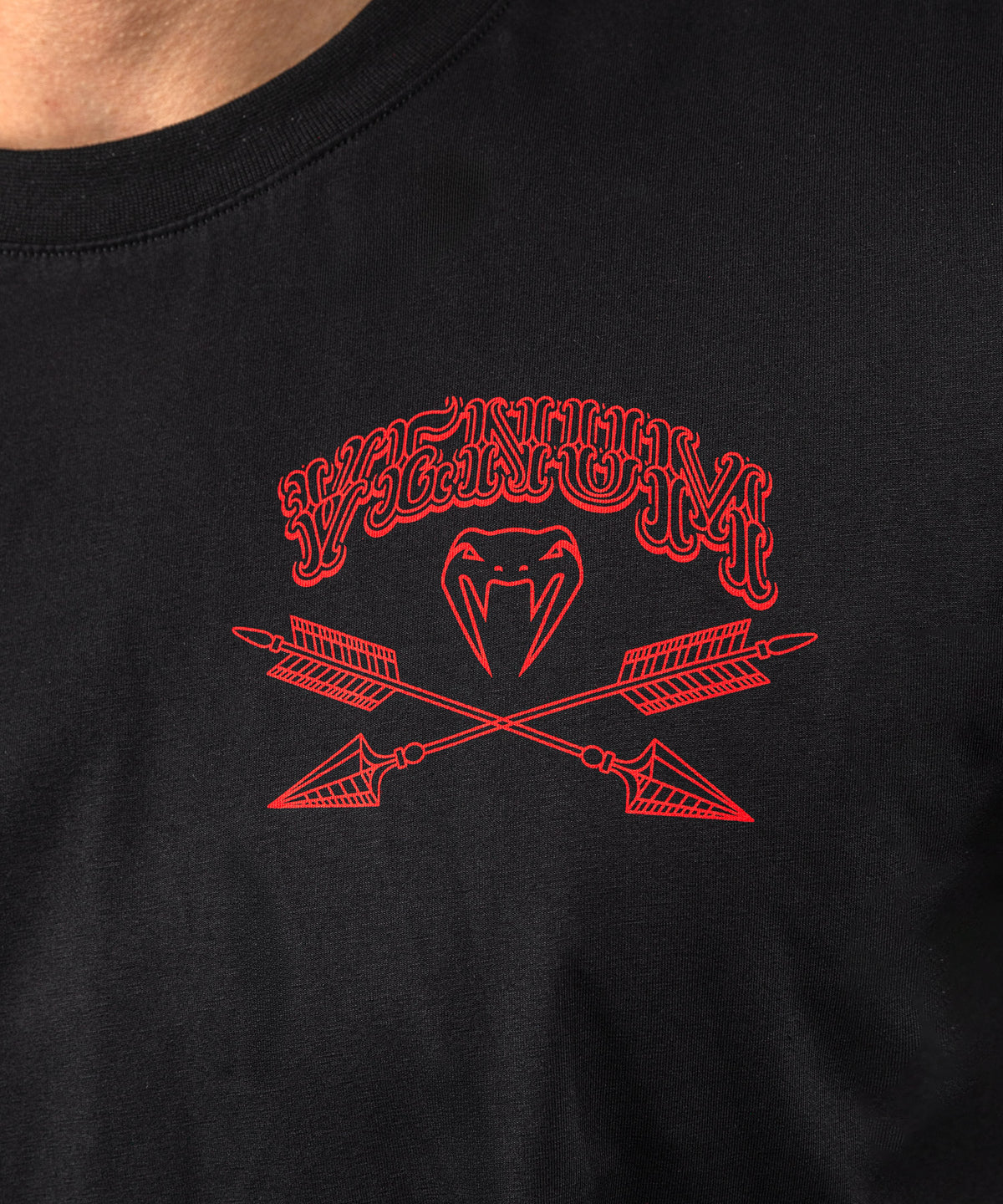 Venum Wolf Atak Camiseta – Negro/Rojo