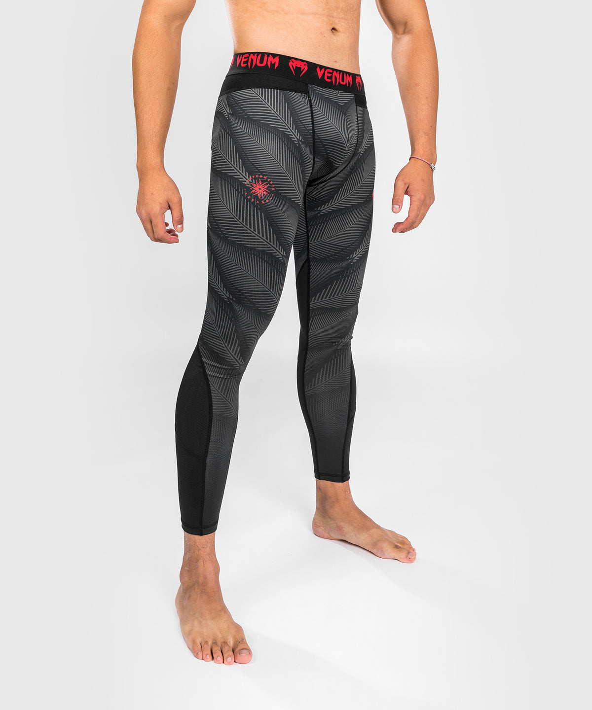 Pantaloni a compressione Venum Phantom - Nero/Rosso