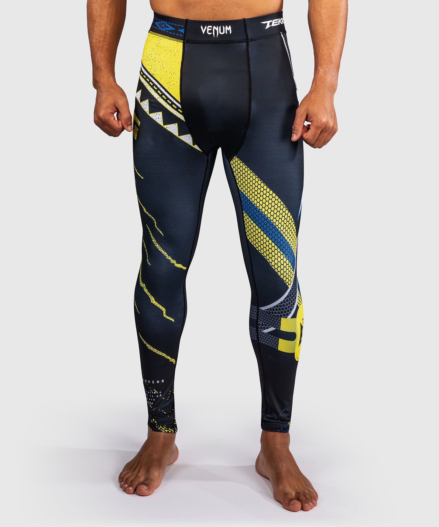 Venum x TEKKEN 8 Spats - King - Schwarz/Gelb