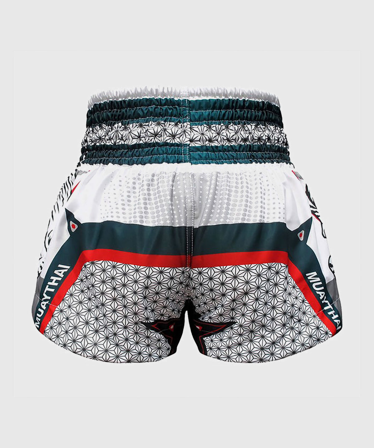 Short de Muay Thai Tuff White Tiger - Blanc