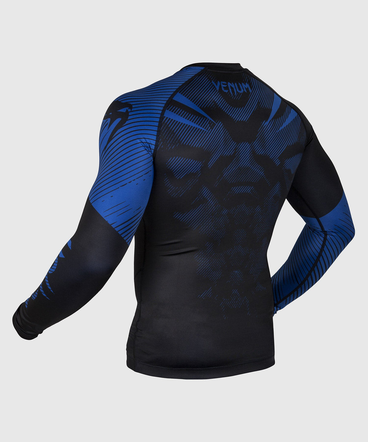 Rashguard Venum NoGi 2.0 - Manches Longues Approuvé IBJJF - Noir/Bleu