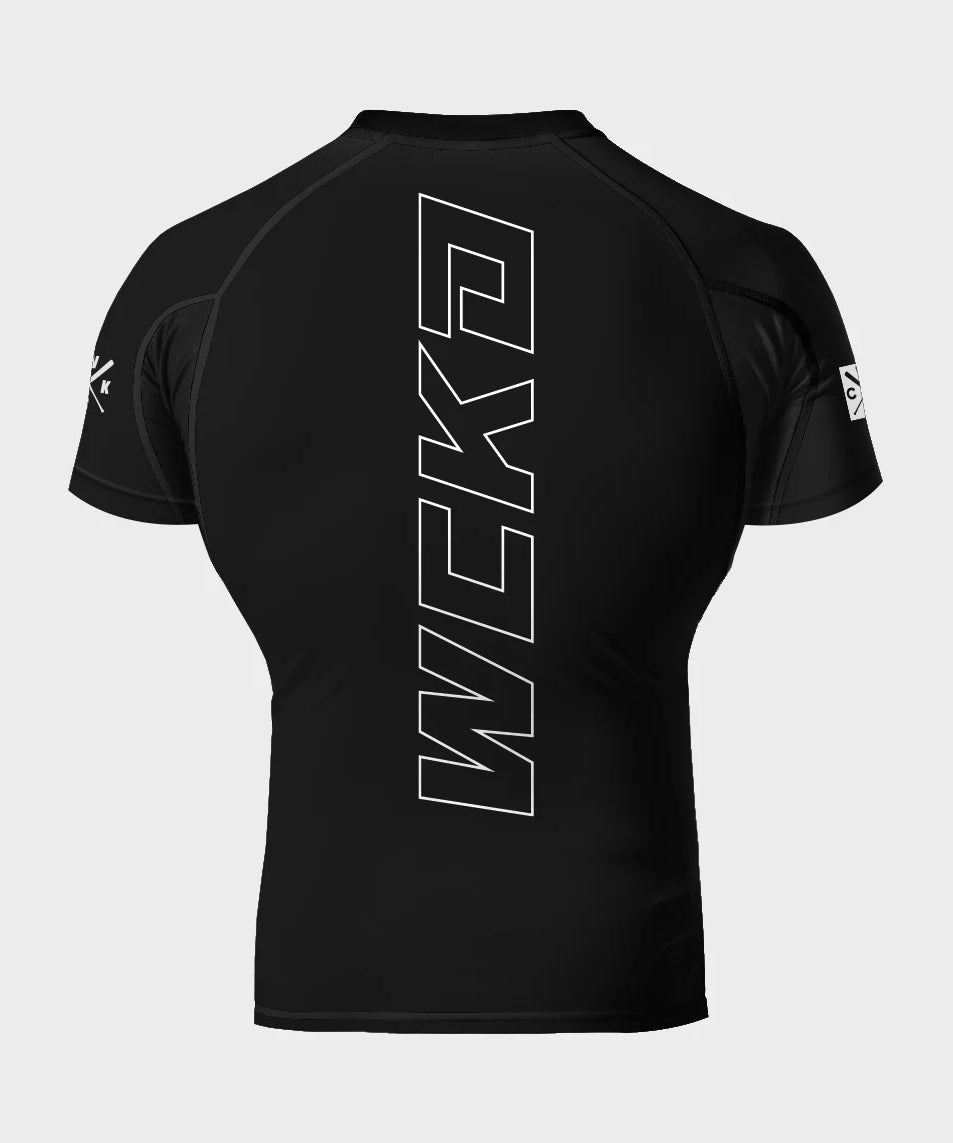 Wicked One Raw Short Sleeve Rashguard - Black