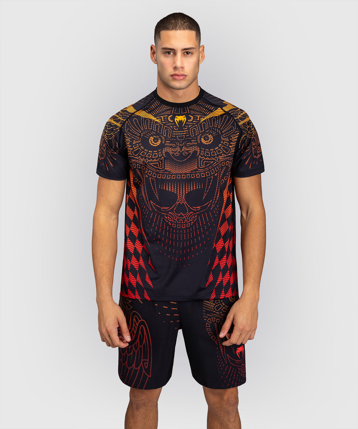 Venum Quetzal Fury Dry-Tech T-Shirt - Nero/Rosso Fury/Arancione