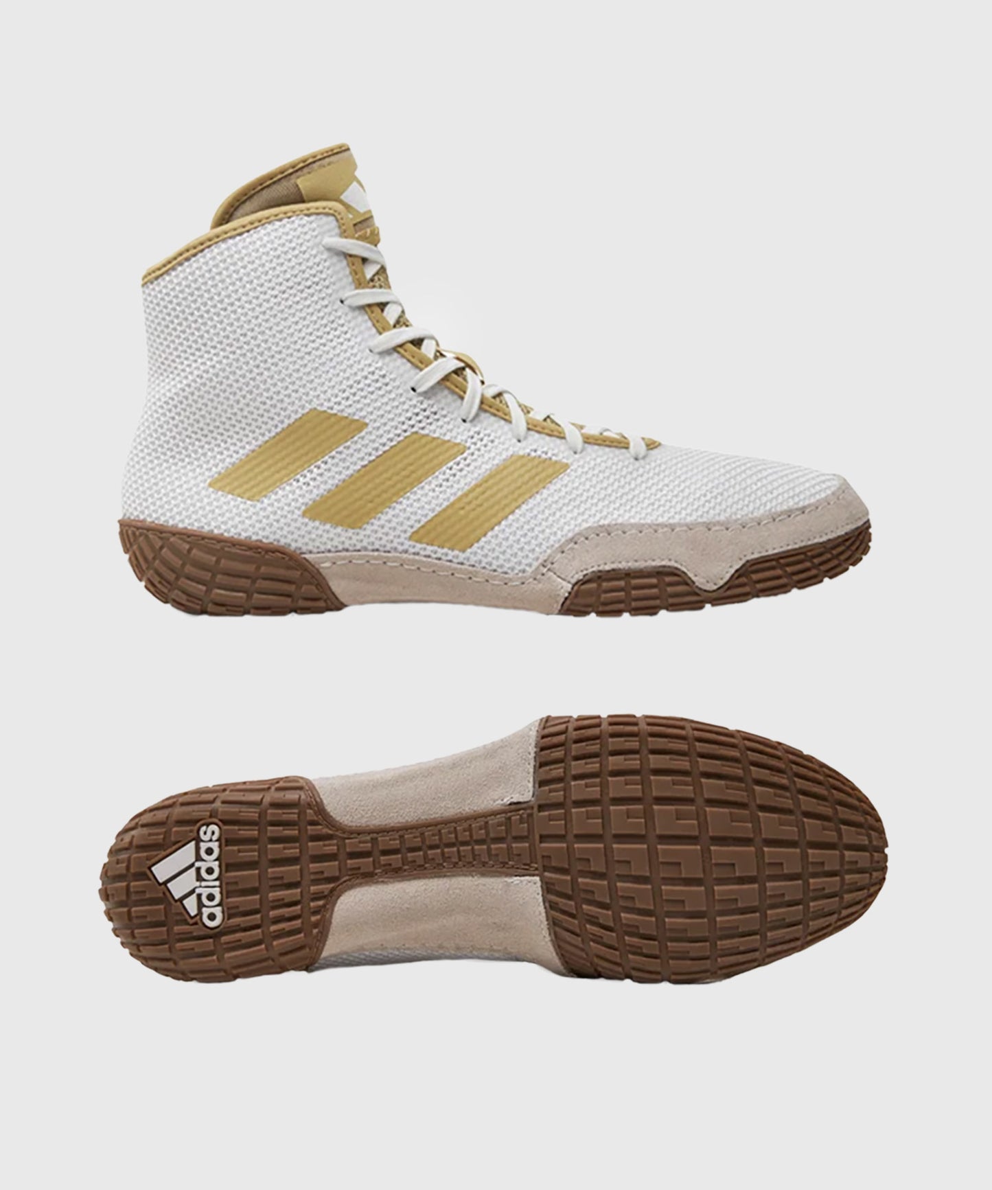 Adidas Tech Fall 2 Calzado de Lucha - Blanco/Oro