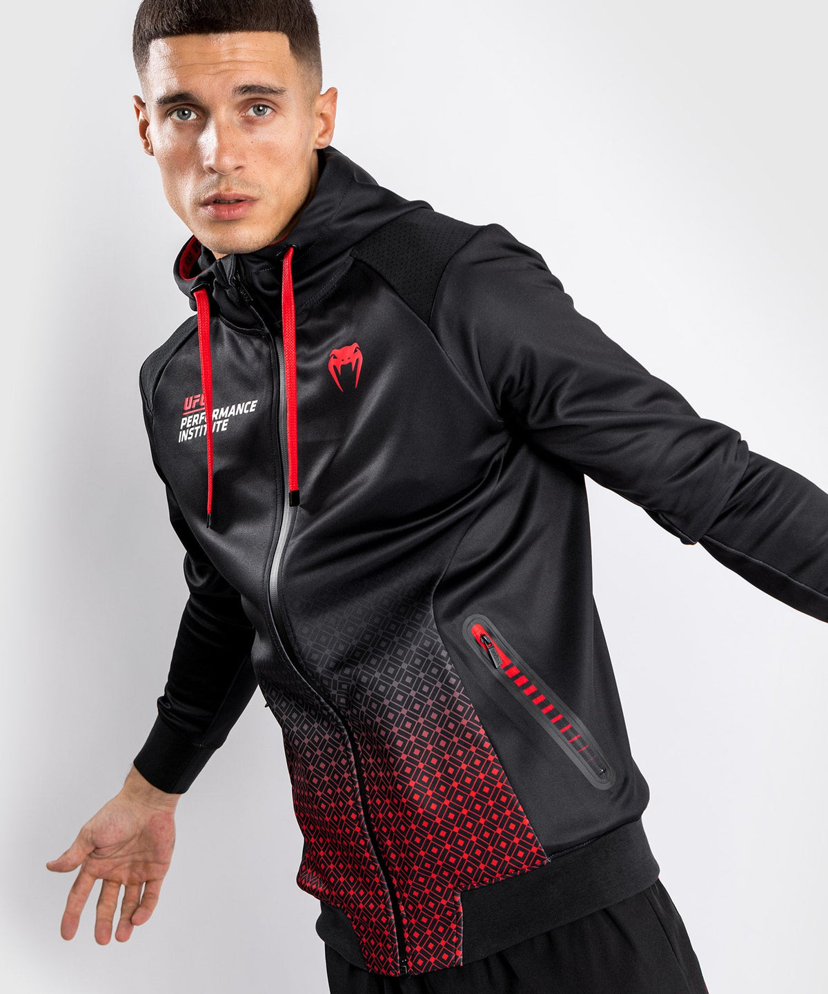 Sweatshirt à Capuche UFC Venum Performance Institute - Noir/Rouge