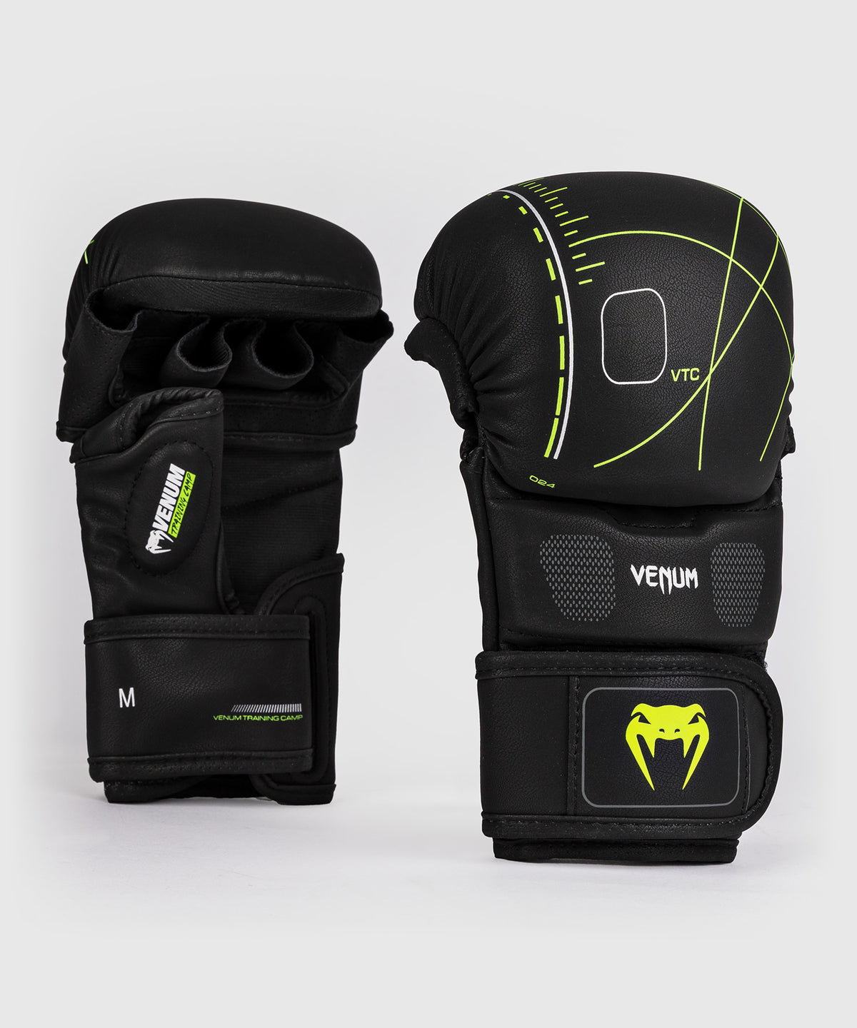 Gants de sparring Venum Training Camp 4.0 - Noir/Vert néo