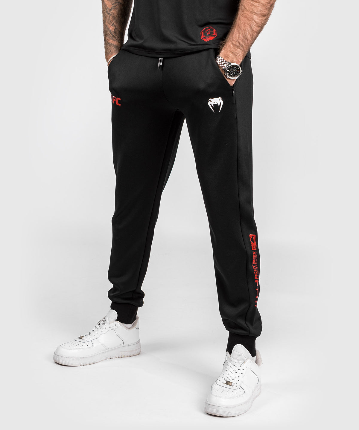 UFC Adrenaline by Venum Fight Week Pantaloni da jogging performanti da Uomo - Nero