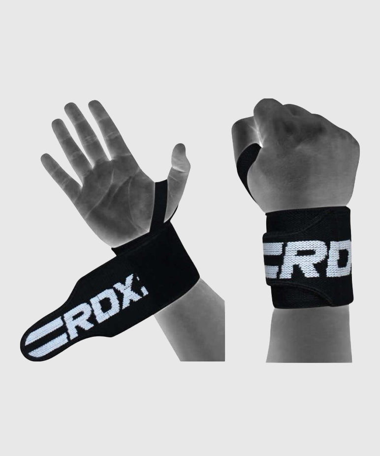 RDX W2 Cinturones de Musculación – Negro/Blanco