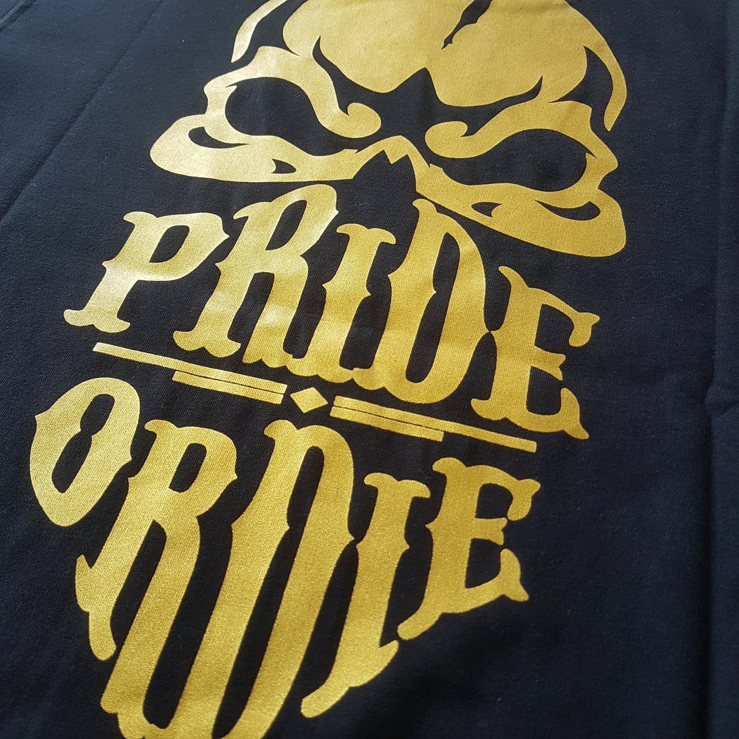 T-shirt Pride Or Die Reckless Gold - Noir