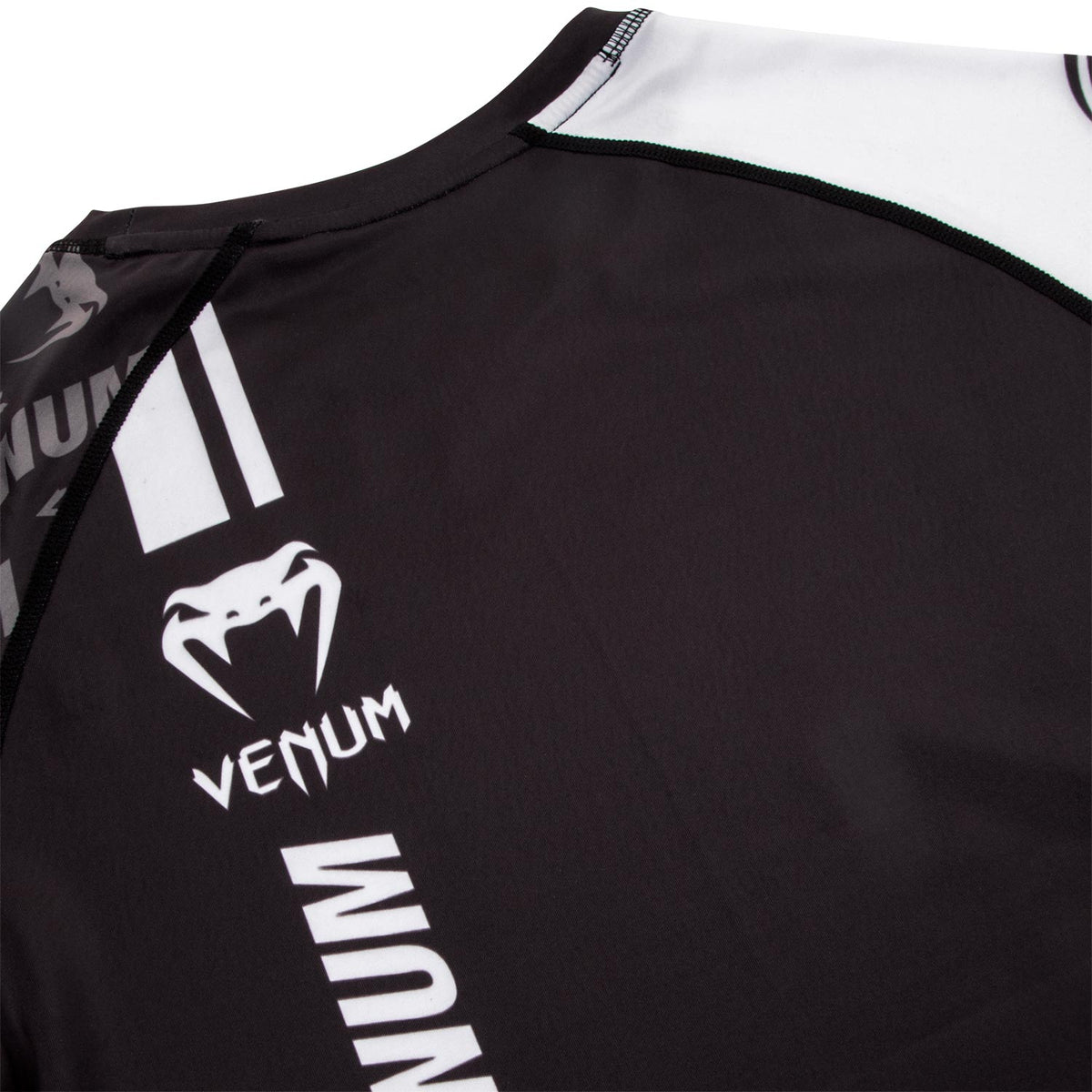 Venum Logos Rashguard - Langarm - Schwarz/Weiß