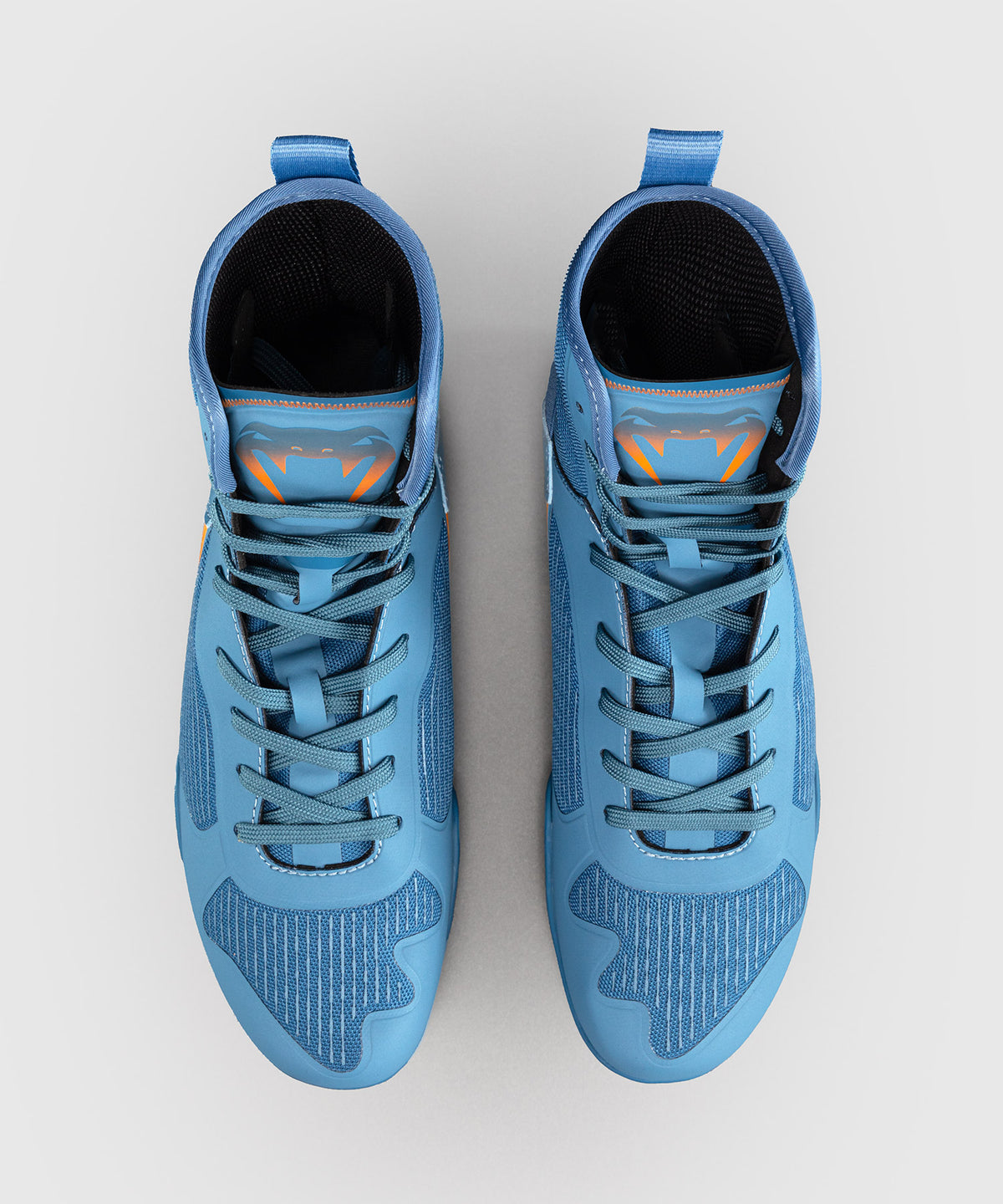 Venum Elite Neo Boxschuhe – Stahlblau/Orange