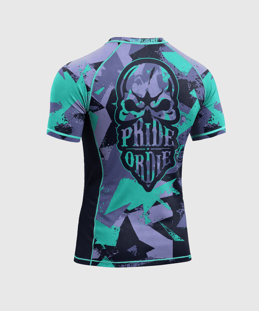 Pride Or Die Reckless 2.0 Rashguard de Manga Corta - Negro