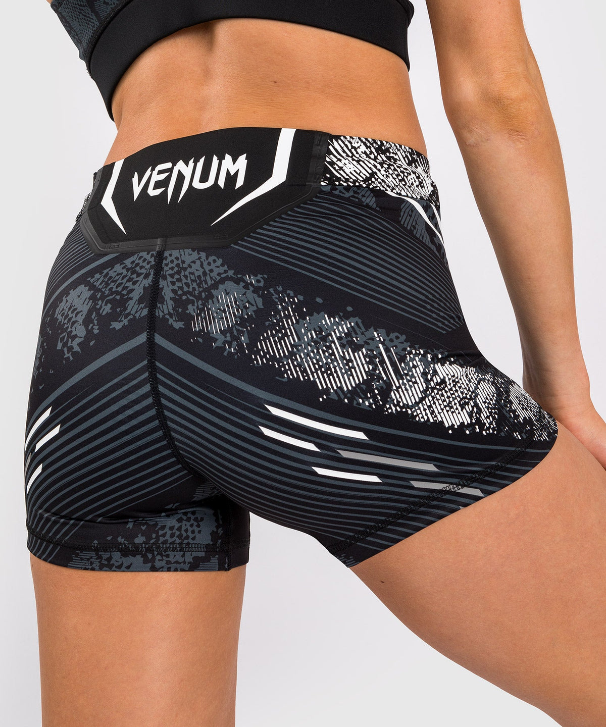 Kompressionsshorts Fit für Frauen UFC Adrenaline by Venum Authentic Fight Night - Schwarz