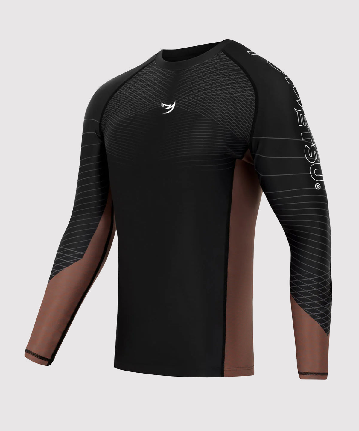 Fumetsu Competitor Mk2 Langarm-Rashguard - Schwarz/Braun