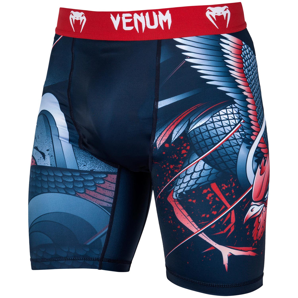 Venum Rooster Compression Short - Navy/Orange