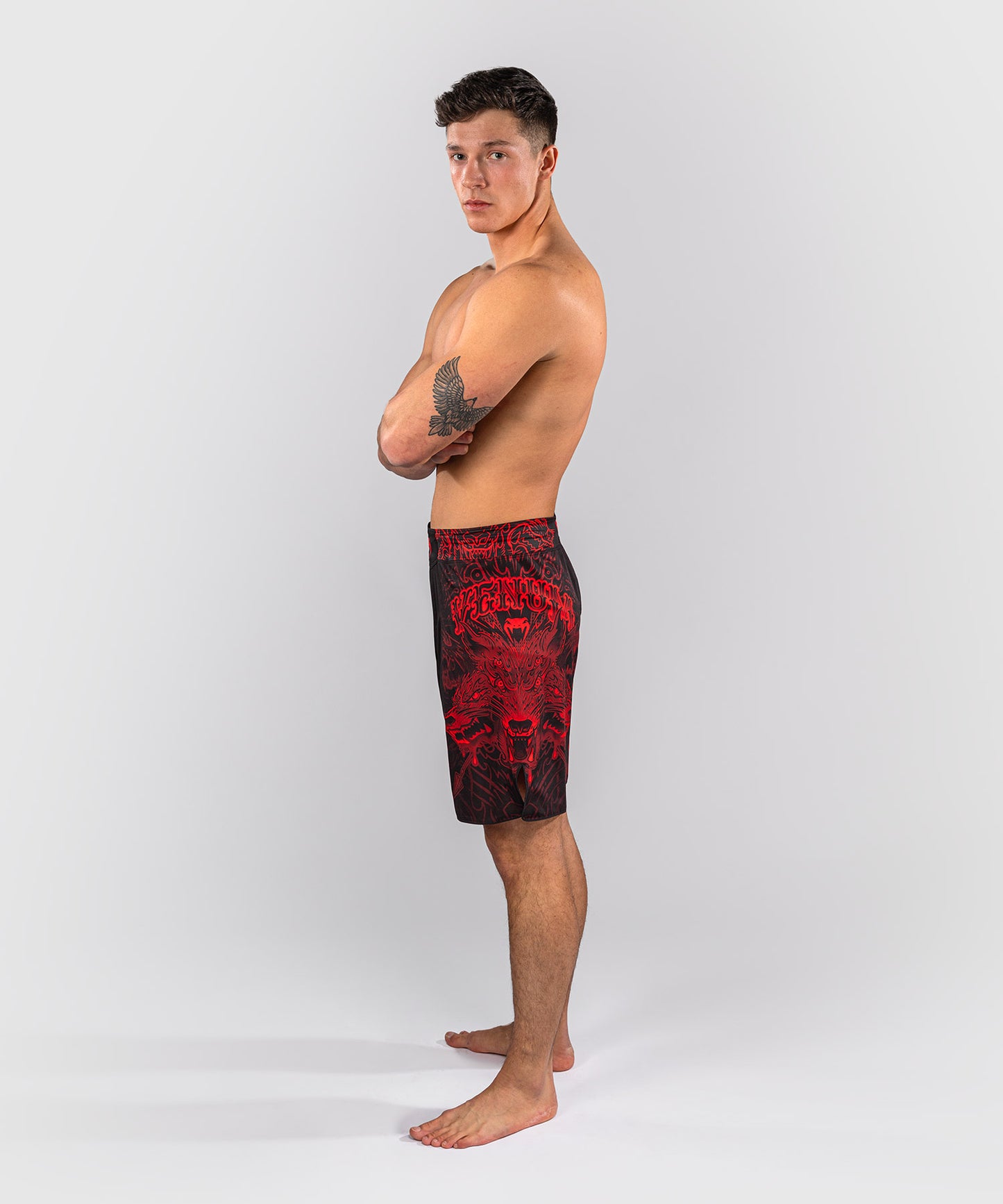 Venum Wolf Atak Fightshorts – Schwarz/Rot