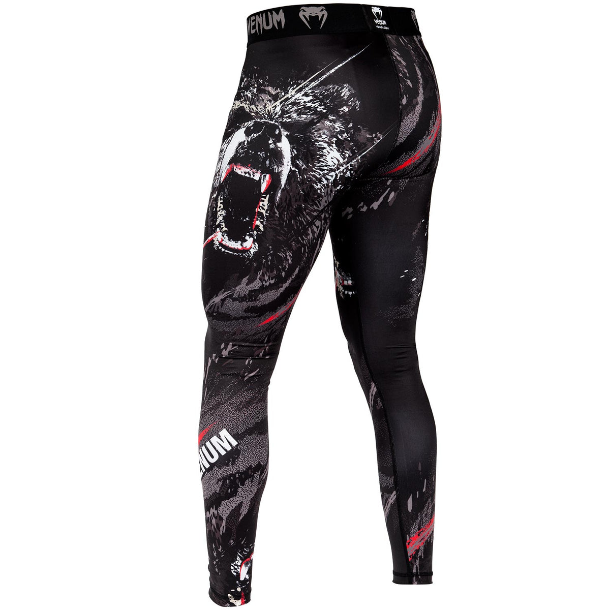 Venum Grizzli Compression Pant - Schwarz/Weiß