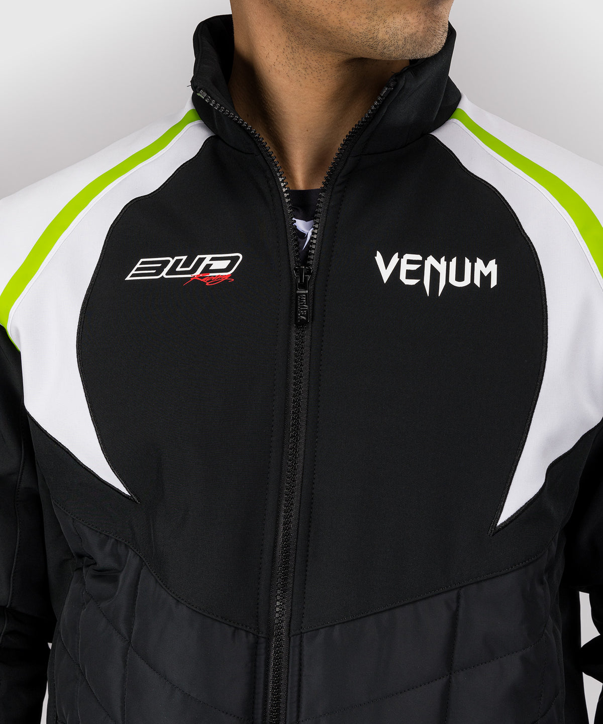 Venum x Bud Racing Men’s Jacket - Black/White/Lime Green