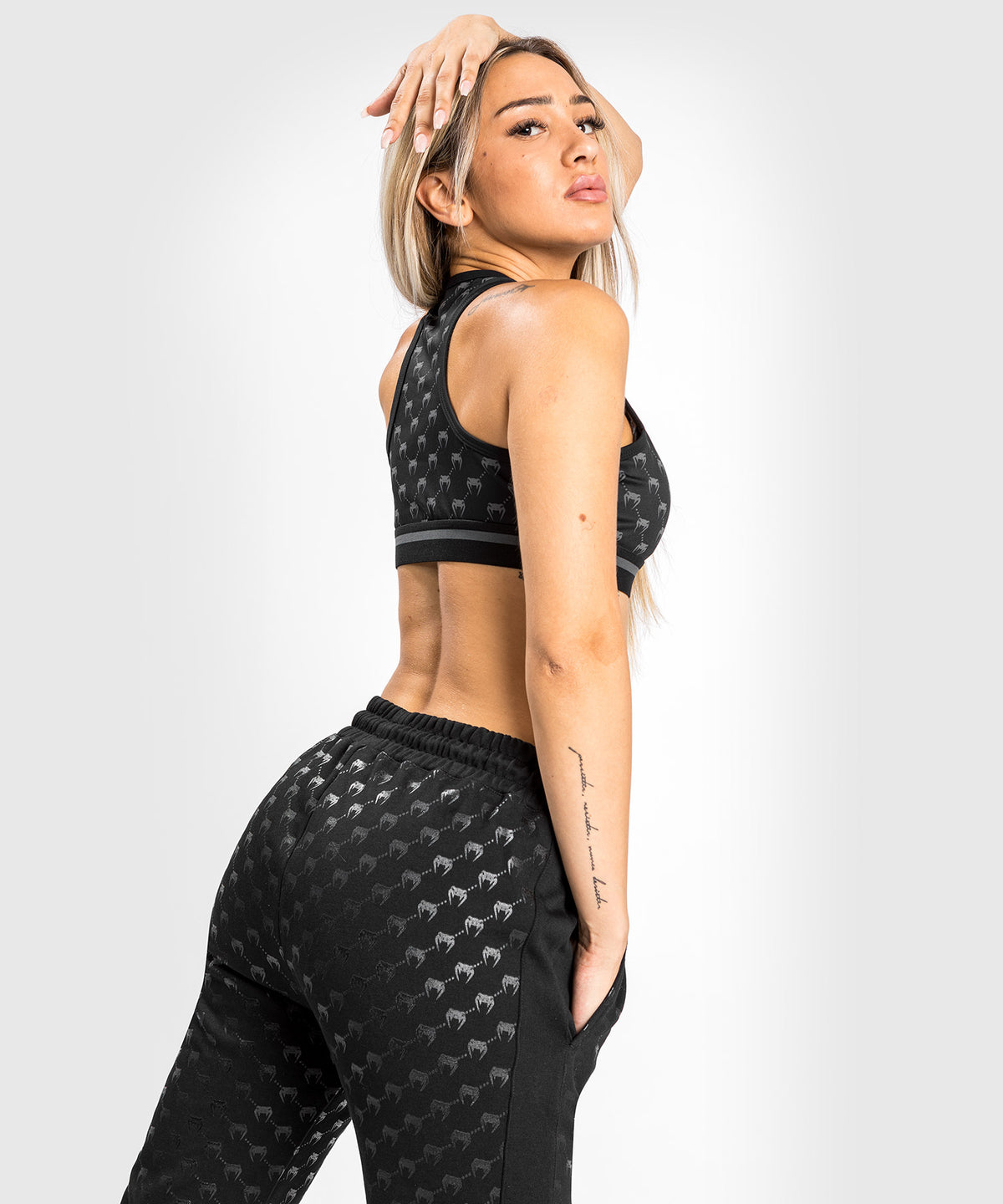 Venum Monogram Jogginghose für Damen – Schwarz/Roségold