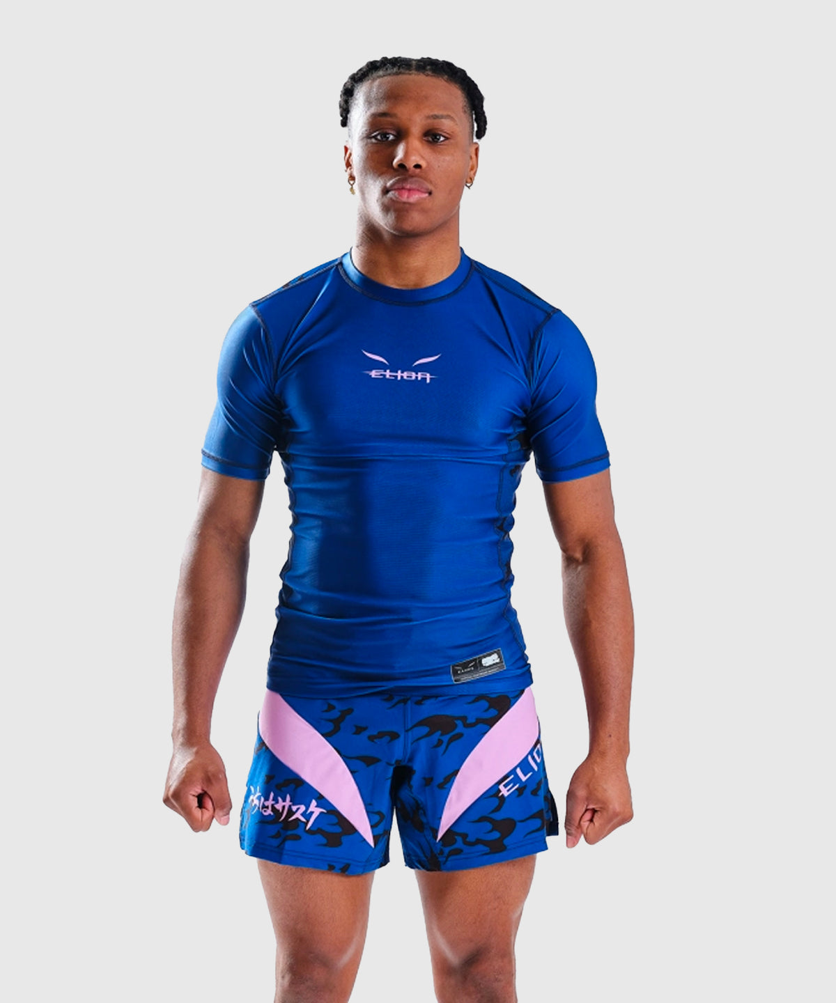 Rashguard À Manches Courtes Elion X Naruto - Sasuke - Bleu