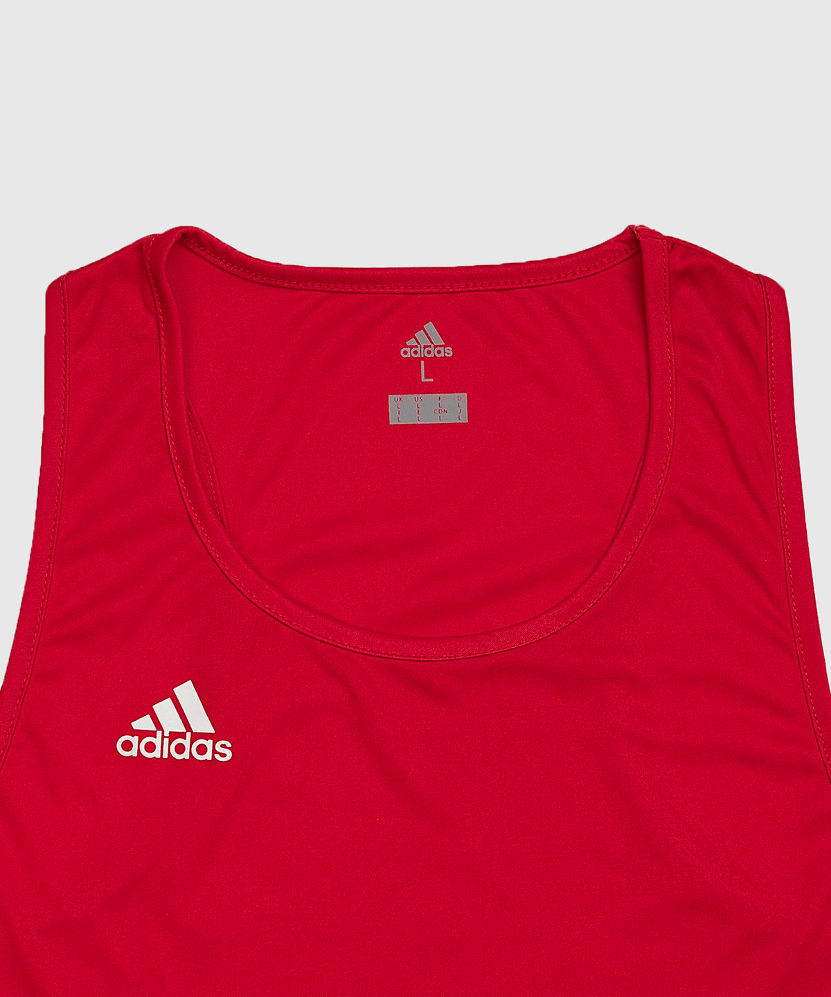 Adidas Canotta da Boxe Inglese - Rosso/Bianco