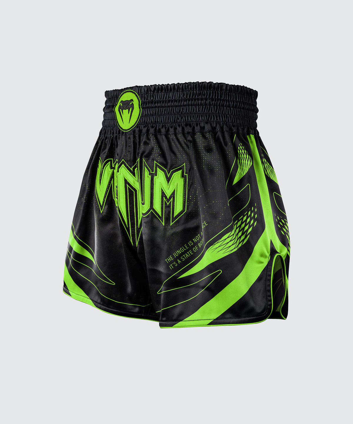 Venum Amazonia Reborn Pantaloncini da Muay Thai - Nero/Verde