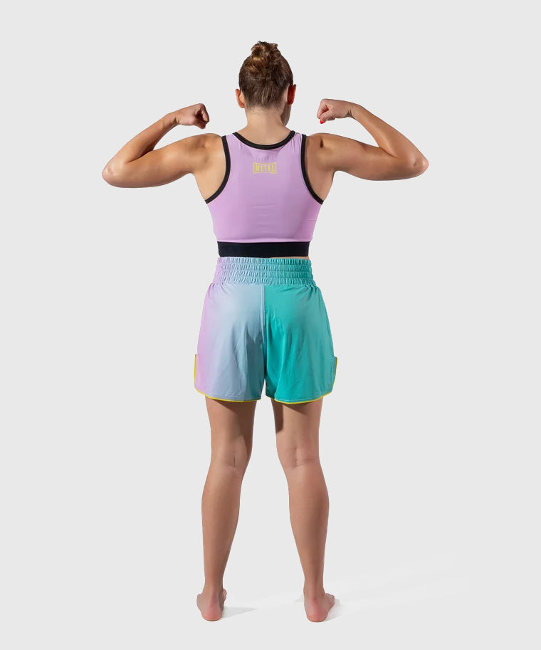 Metal Boxe One Post Cutting Treats Damen-Sport-BH - Violett