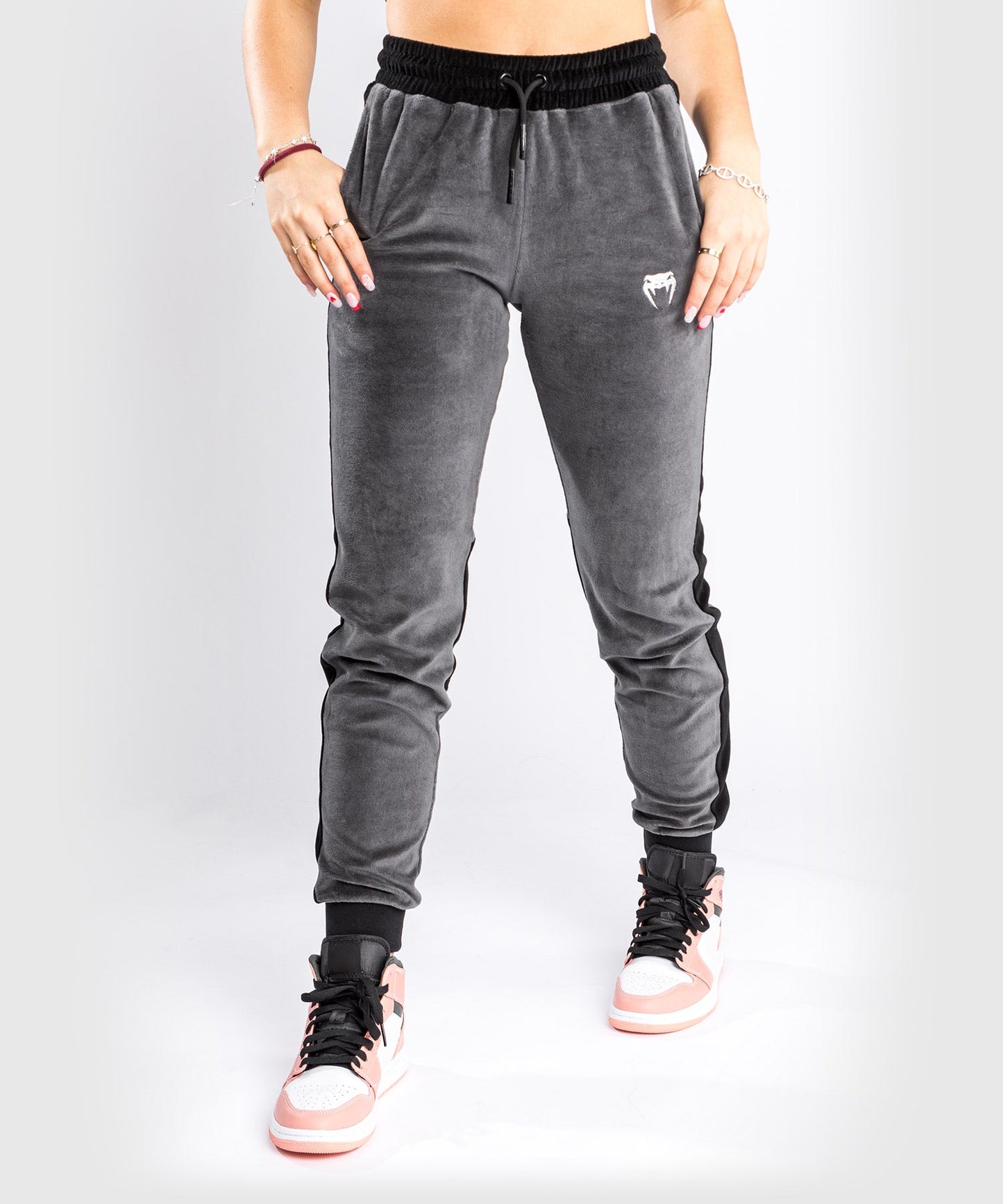 Venum Camoline 2.0 Velvet Joggers Pants - For Women - Grey Black