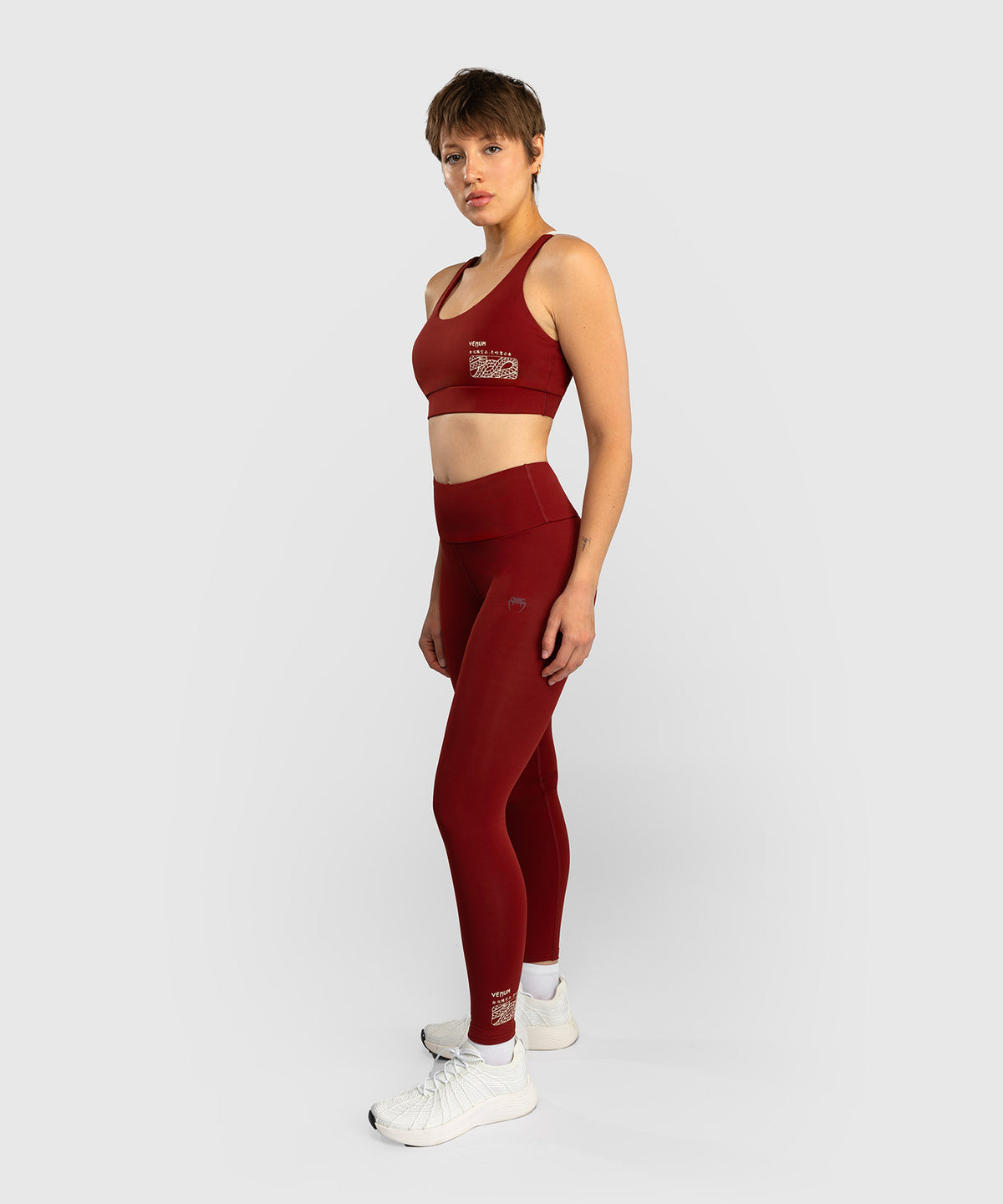 Legging Venum Serpenti – Bordeaux/Ivoire