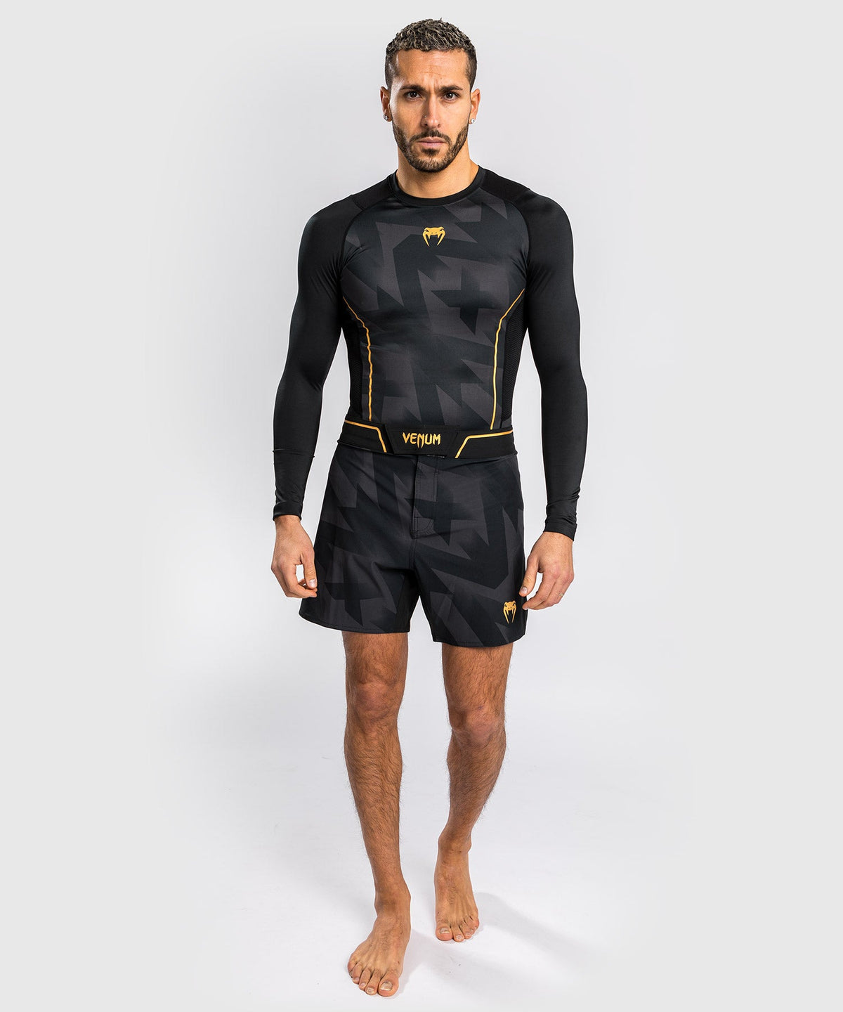 Venum Razor Rashguard - Langarm - Schwarz/Gold