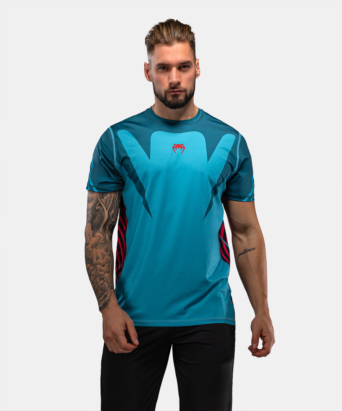 T-shirt Dry Tech Venum Attack 90 - Turquoise/Rouge
