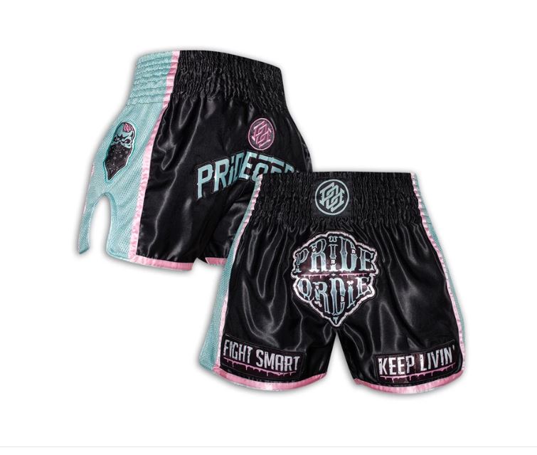 Pride Or Die Z-Camp Muay Thai Shorts - Schwarz