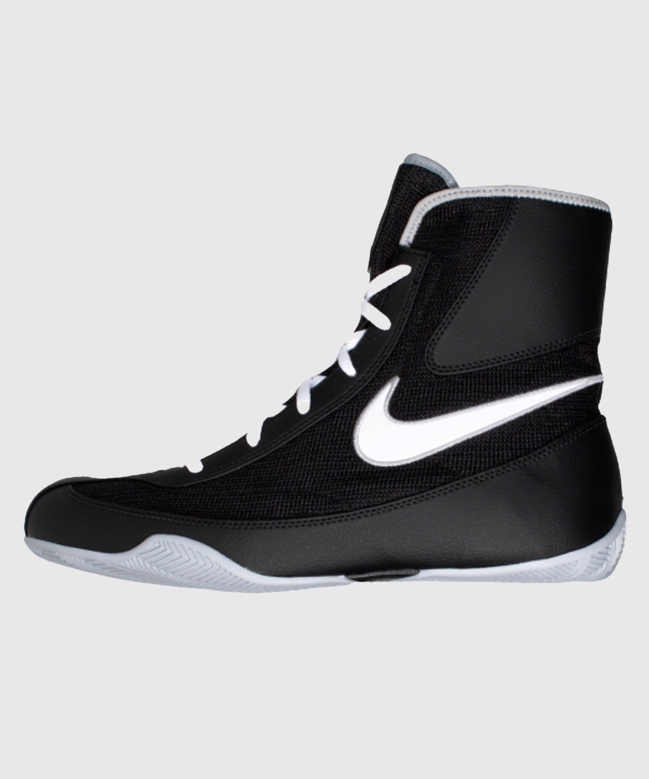 Chaussures de Boxe Semi-Montantes Nike Machomai 2 - Noir/Blanc/Gris