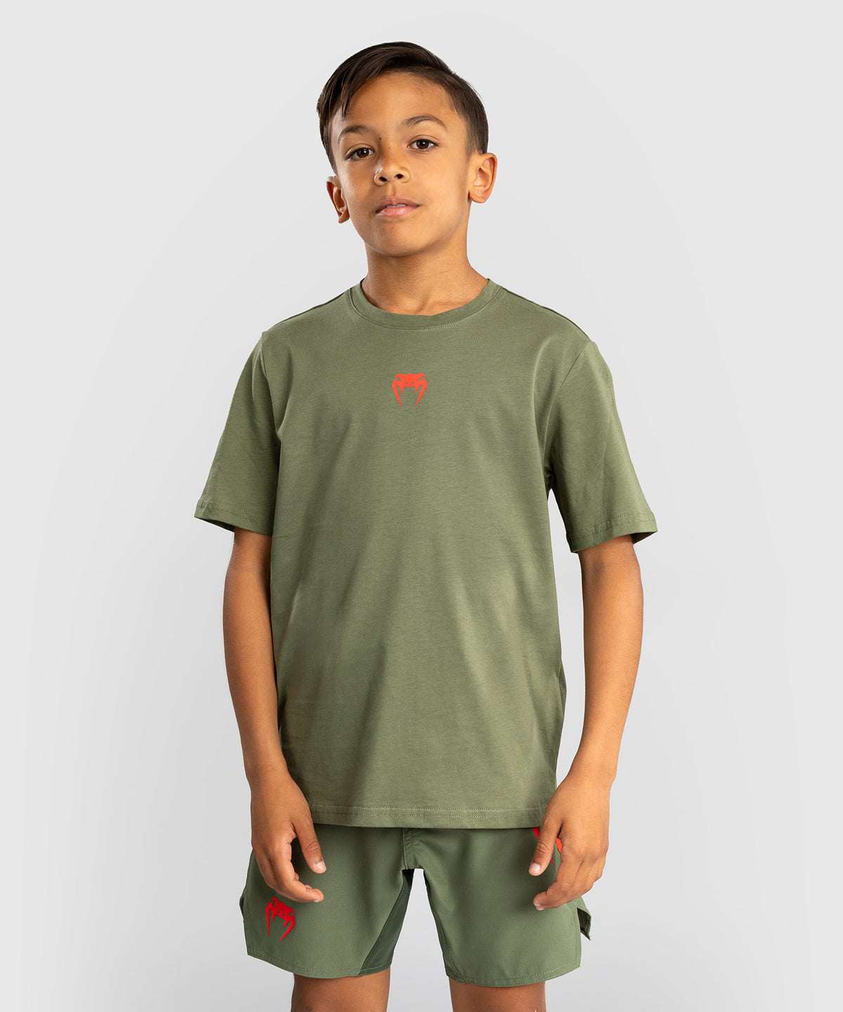 Venum Contender Camiseta para Niños - Verde Militar/Naranja