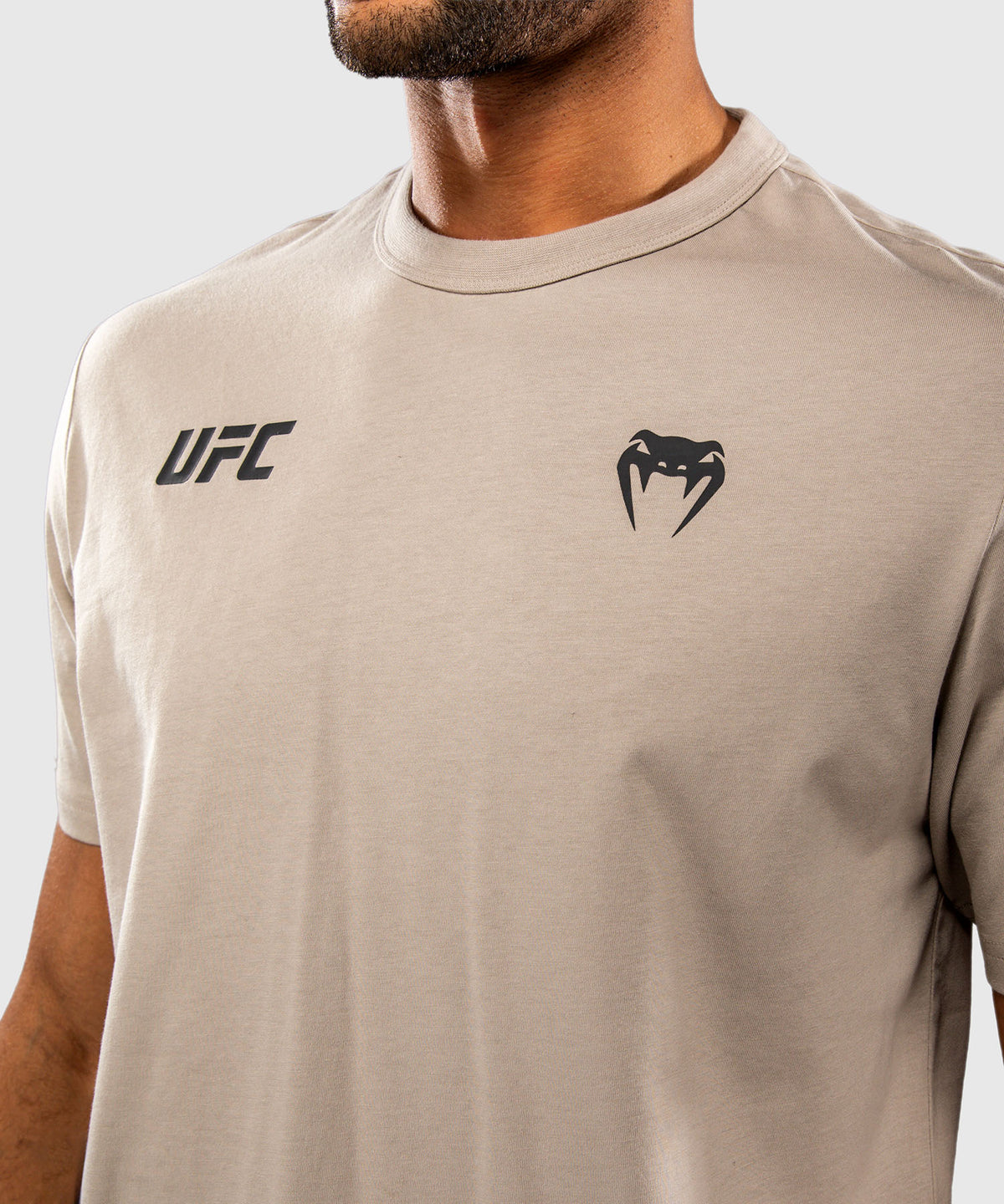 T-shirt à Manches Courtes pour Homme Venum UFC Unity by Venum Authentic Fight Week - Sable
