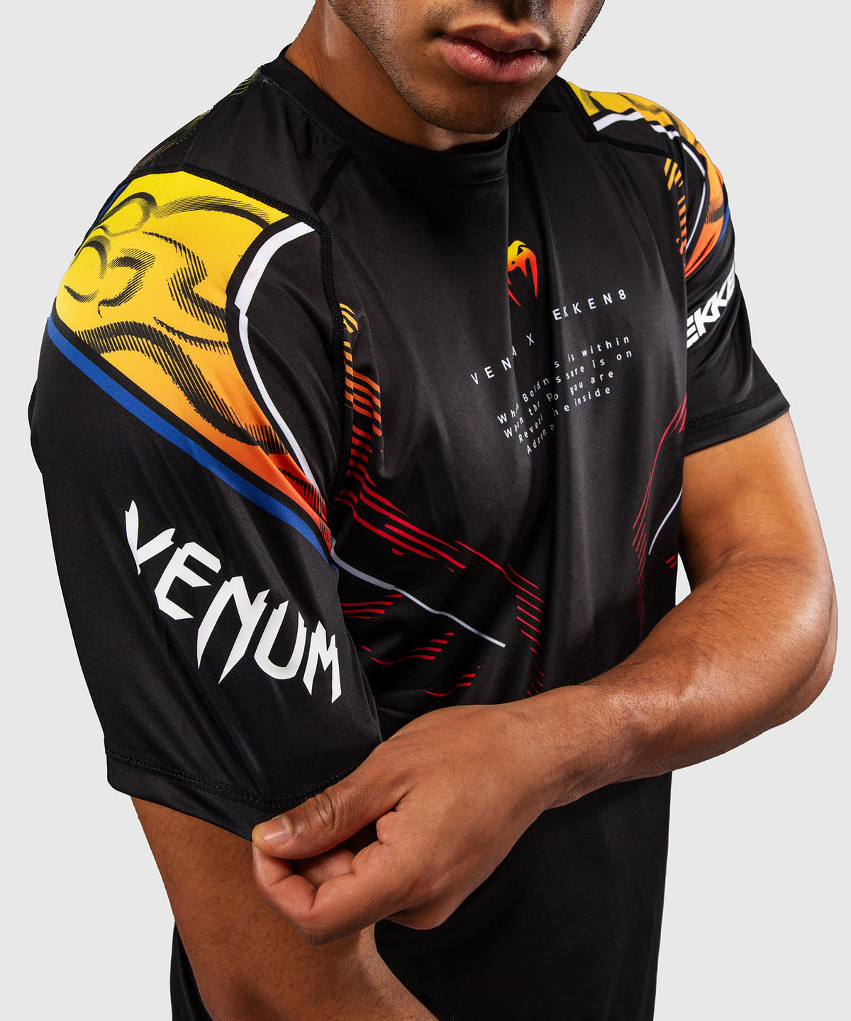 Venum x TEKKEN 8 Camiseta Dry Tech Yoshimitsu - Negro/Naranja