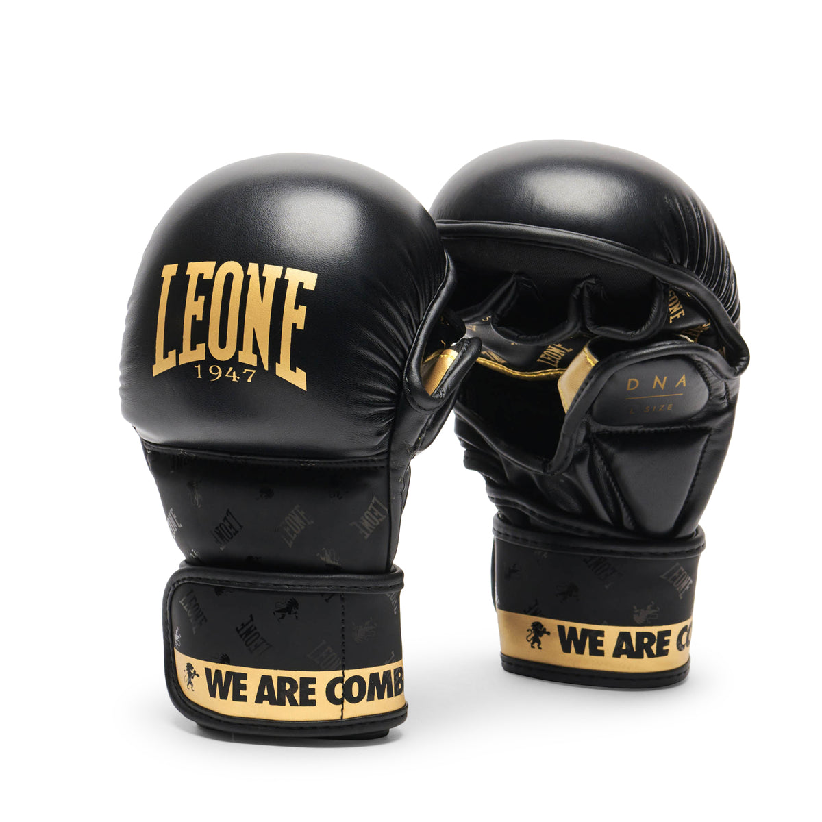 Leone DNA MMA-Sparring-Handschuhe - Schwarz/Gold