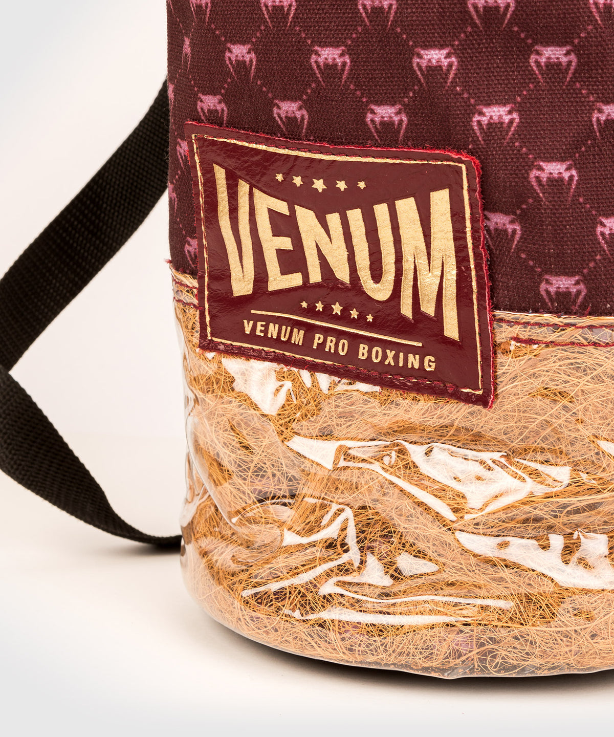 Gants de Boxe Pro avec Lacets Venum Coco Monogram - Rouge Grenat