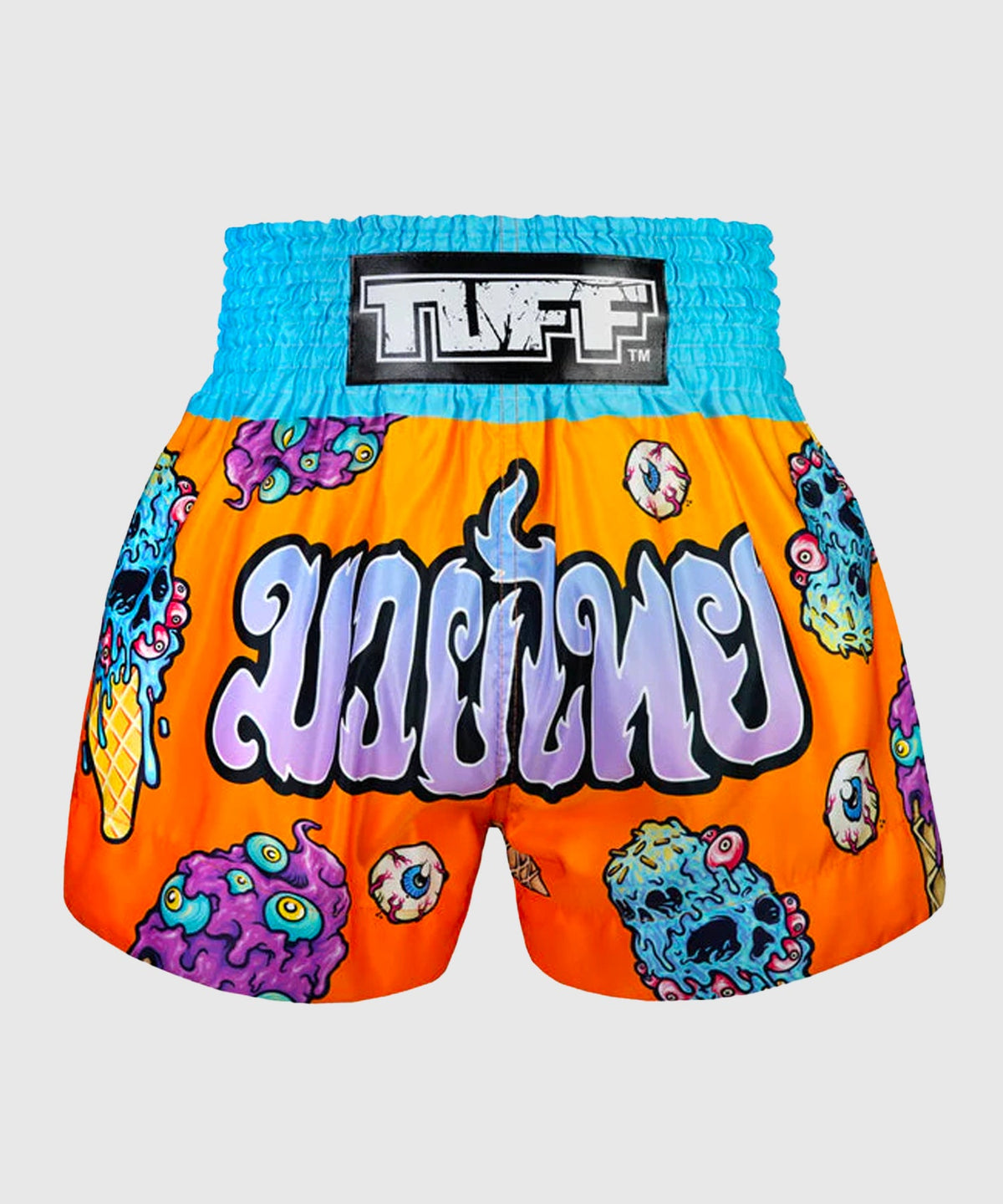 Tuff Eye-Scream Pantalones de Muay Thai - Naranja