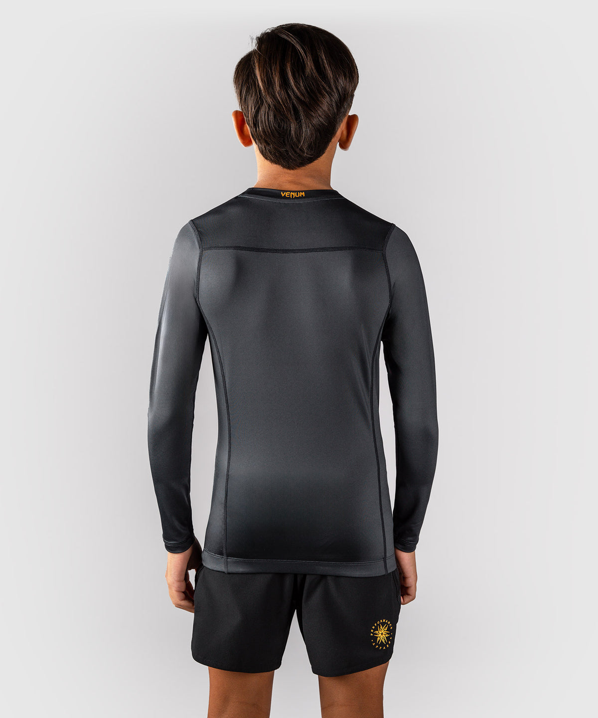 Venum Attack Langarm-Rashguard für Kinder - Schwarz/Gold